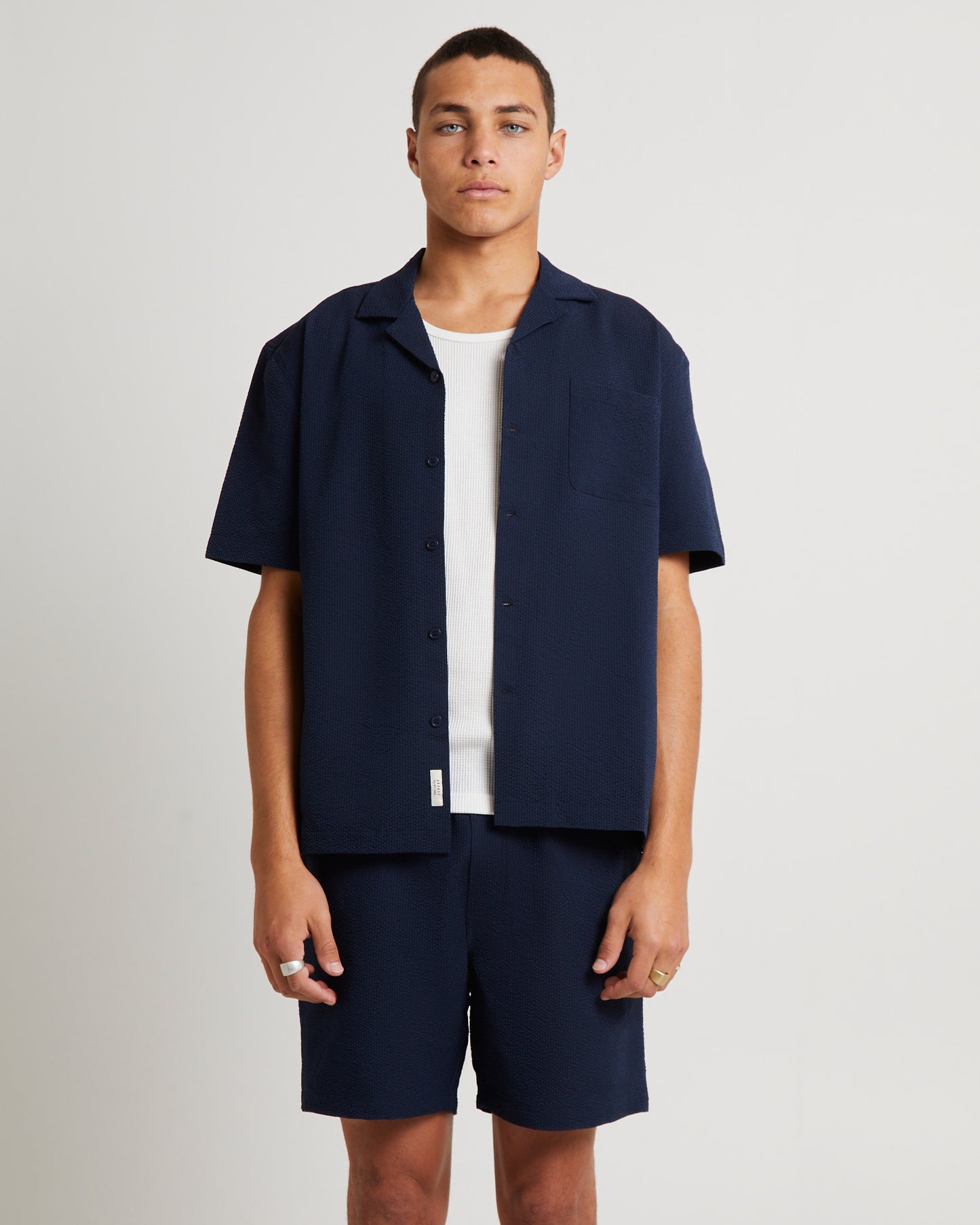 Seersucker Short Sleeve Resort Shirt