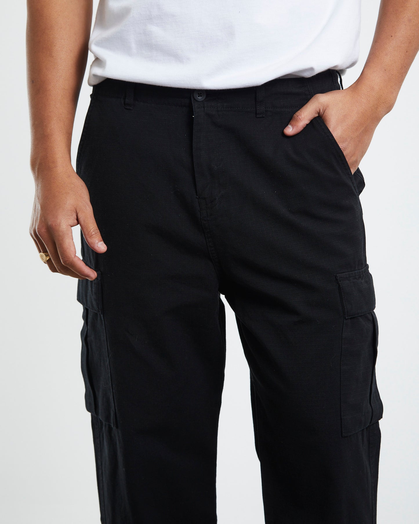 Ripstop Cargo Pants Black