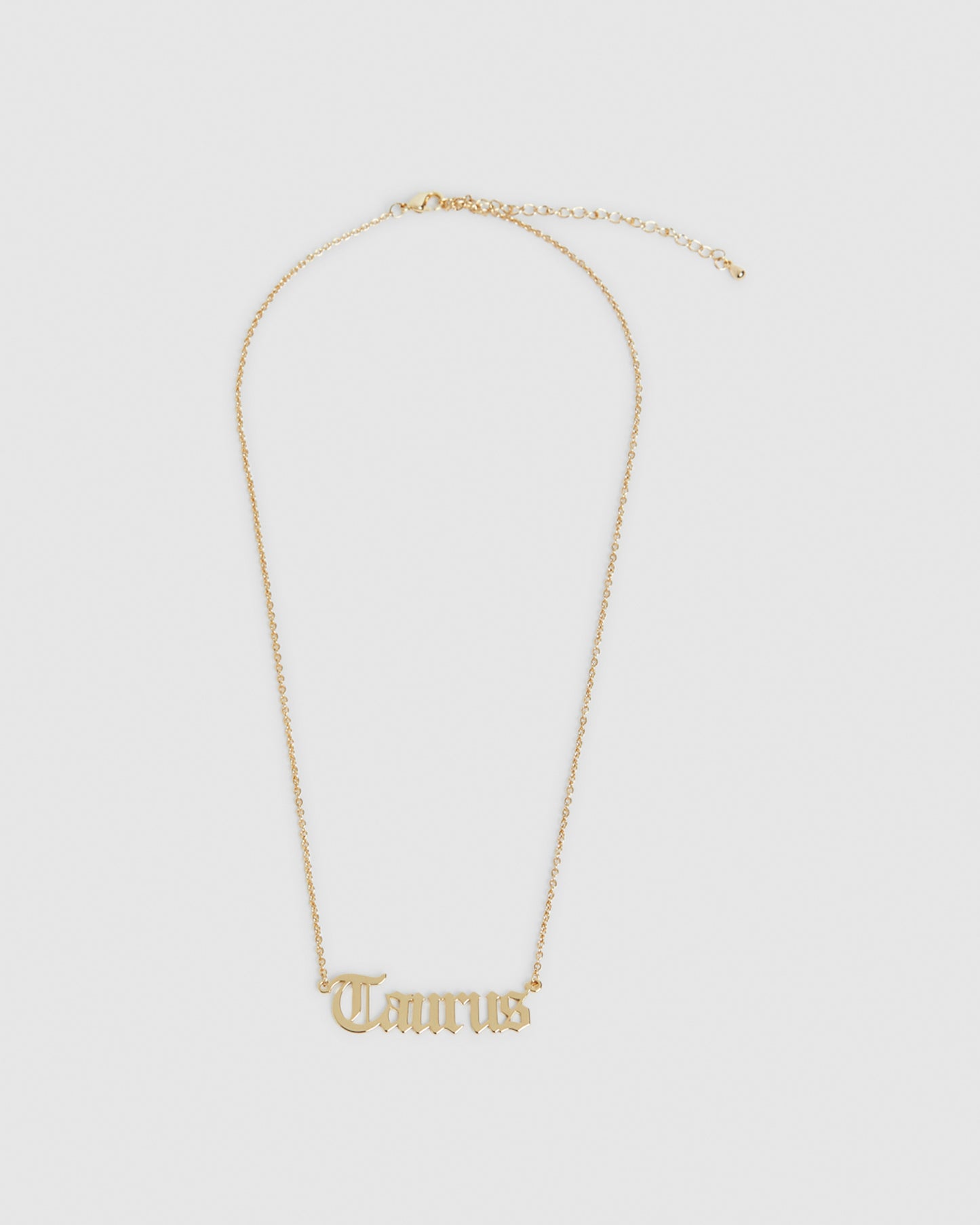 14k  Taurus Star Sign Necklace