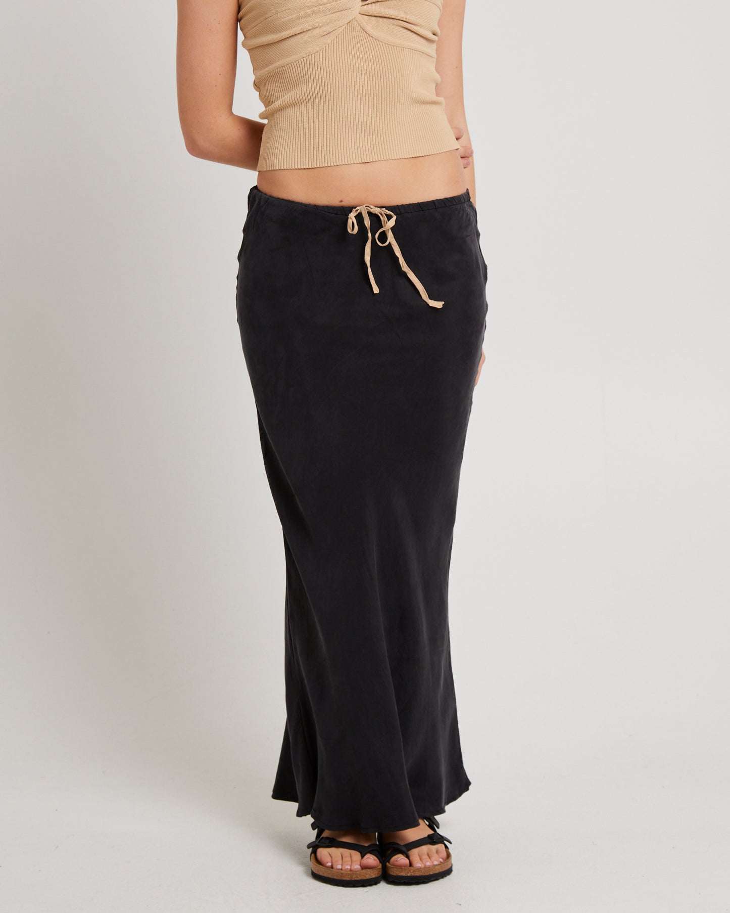 Contrast Midi Skirt