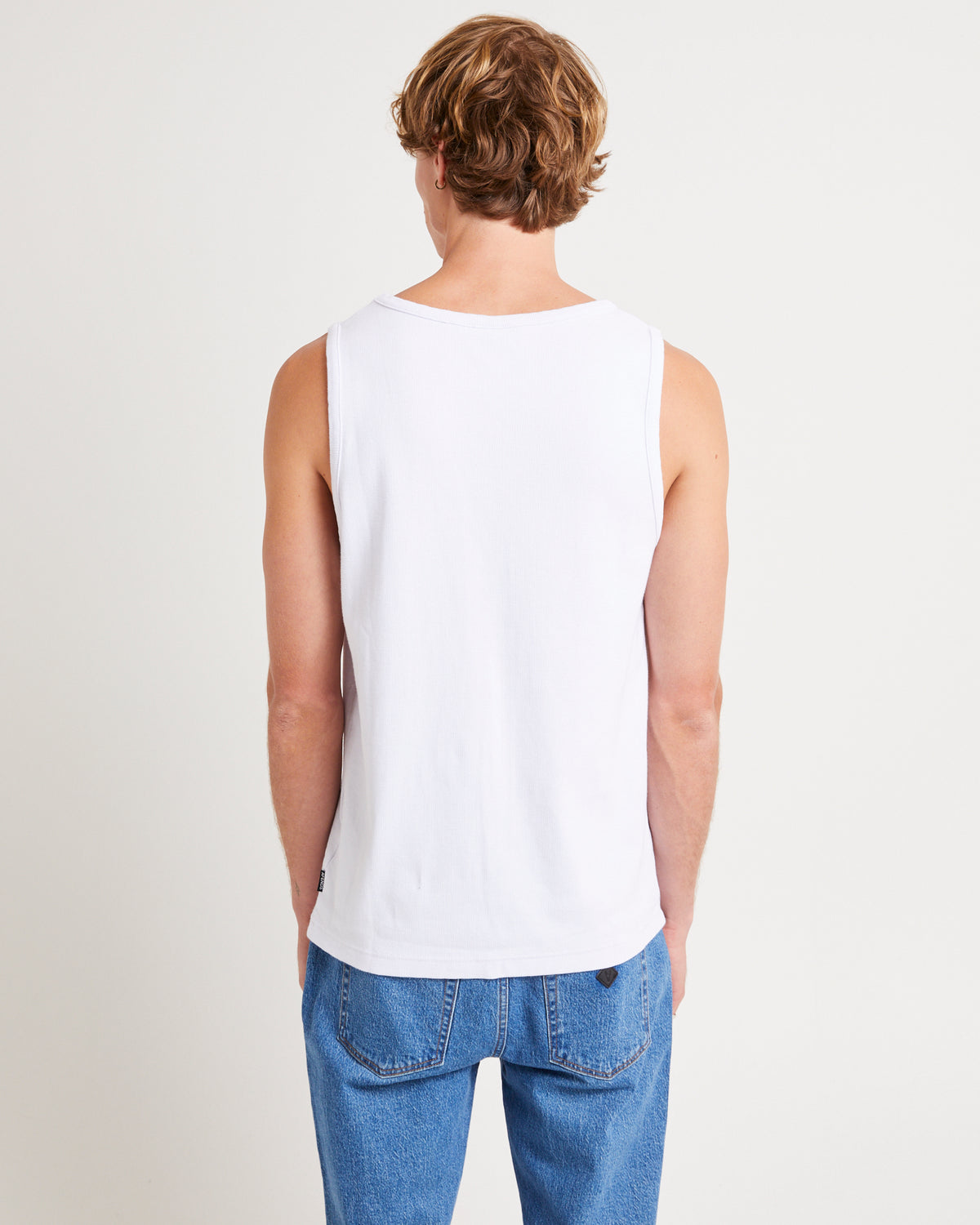 Paramount Ribbed Singlet WHITE