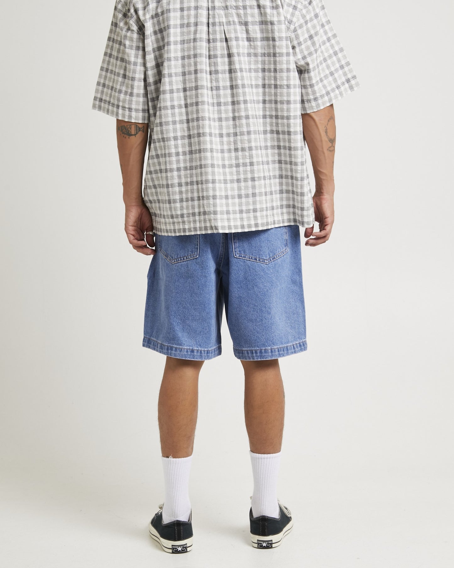 Lil C Denim Baggy Shorts 22"