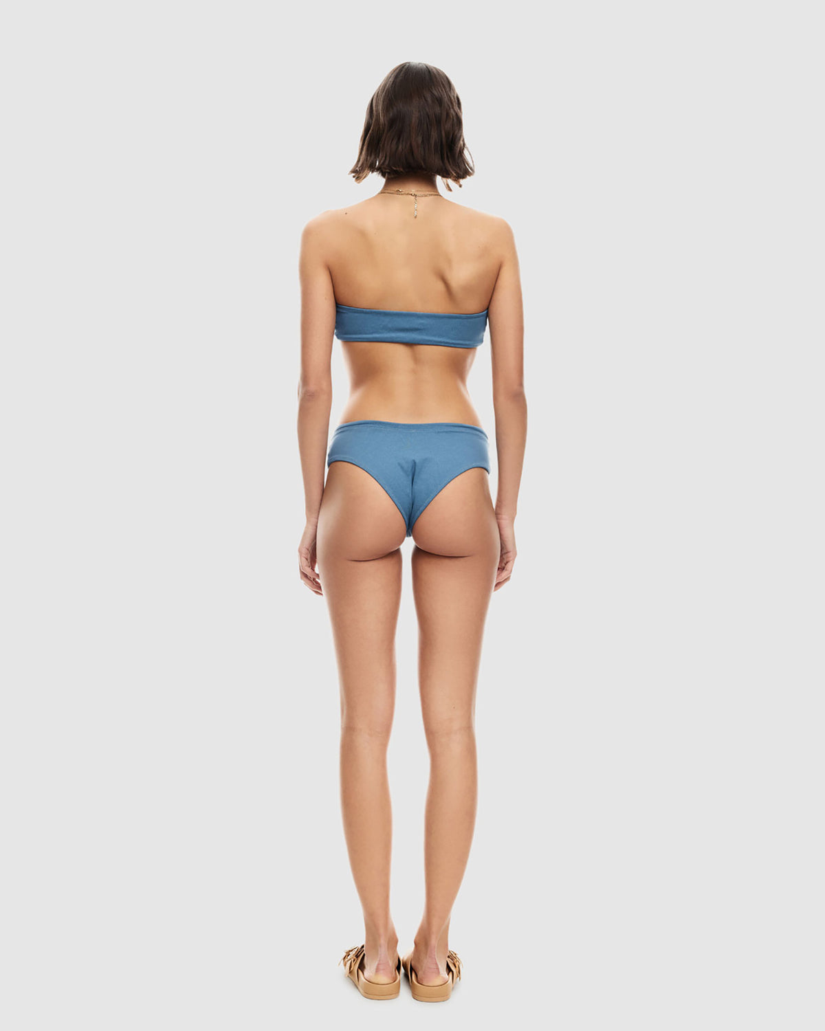 Claudia Bandeau Bikini Top DENIM BLUE