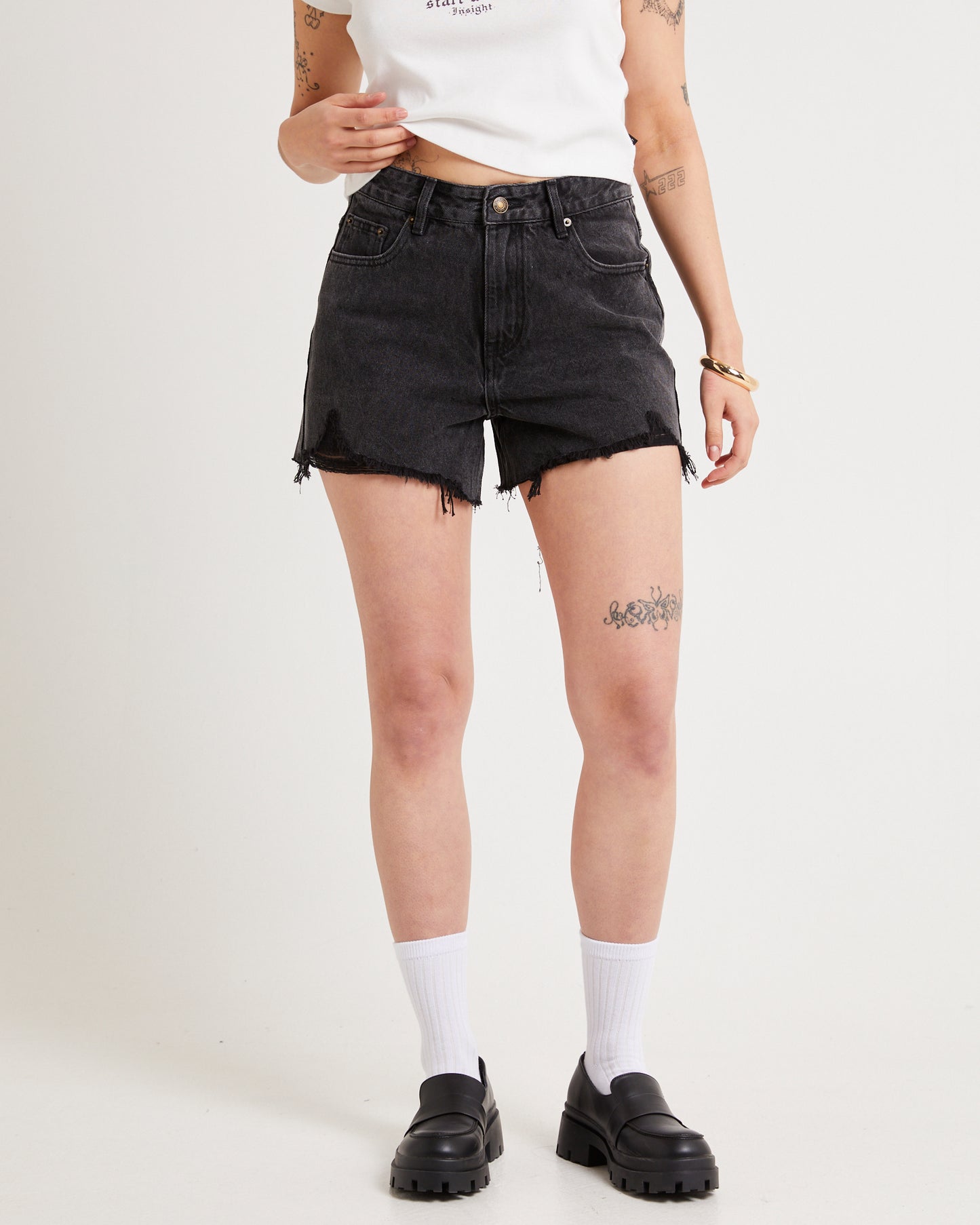 Frankie A-Line Denim Shorts