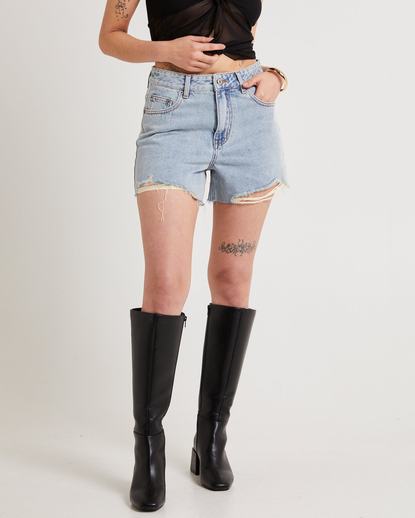 Frankie A-Line Denim Shorts