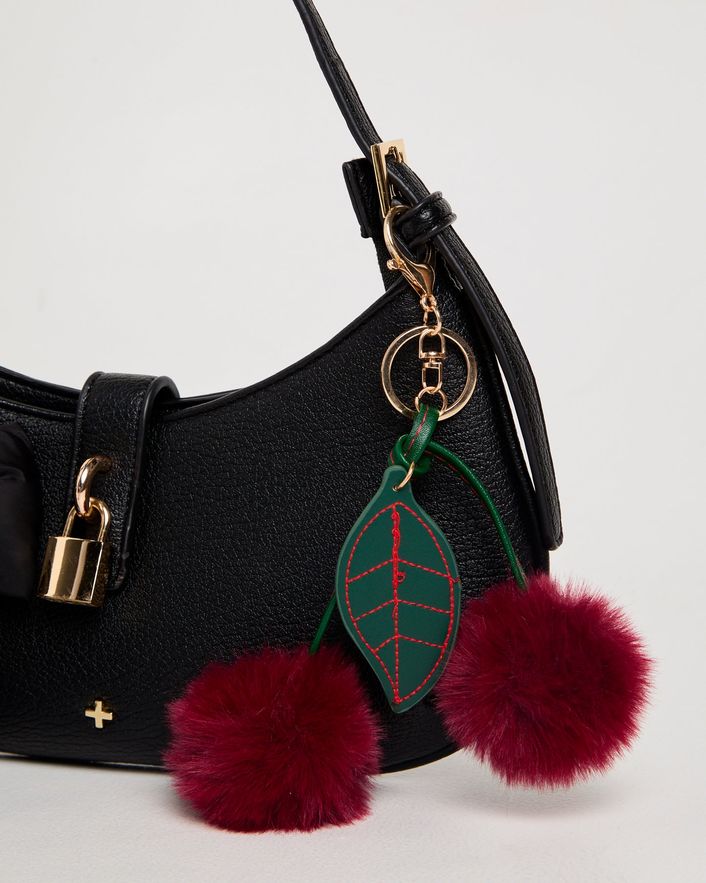 Fluffy Cherry Keyring