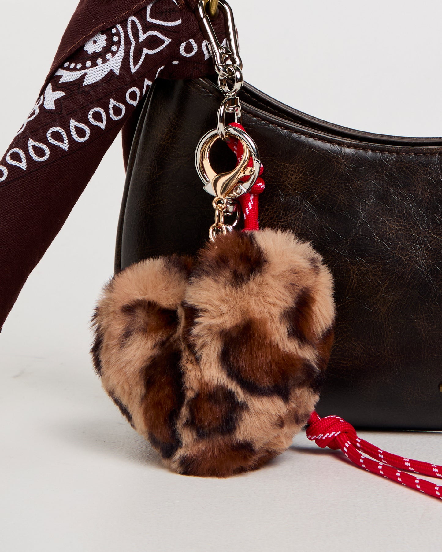 Leopard Heart Keyring