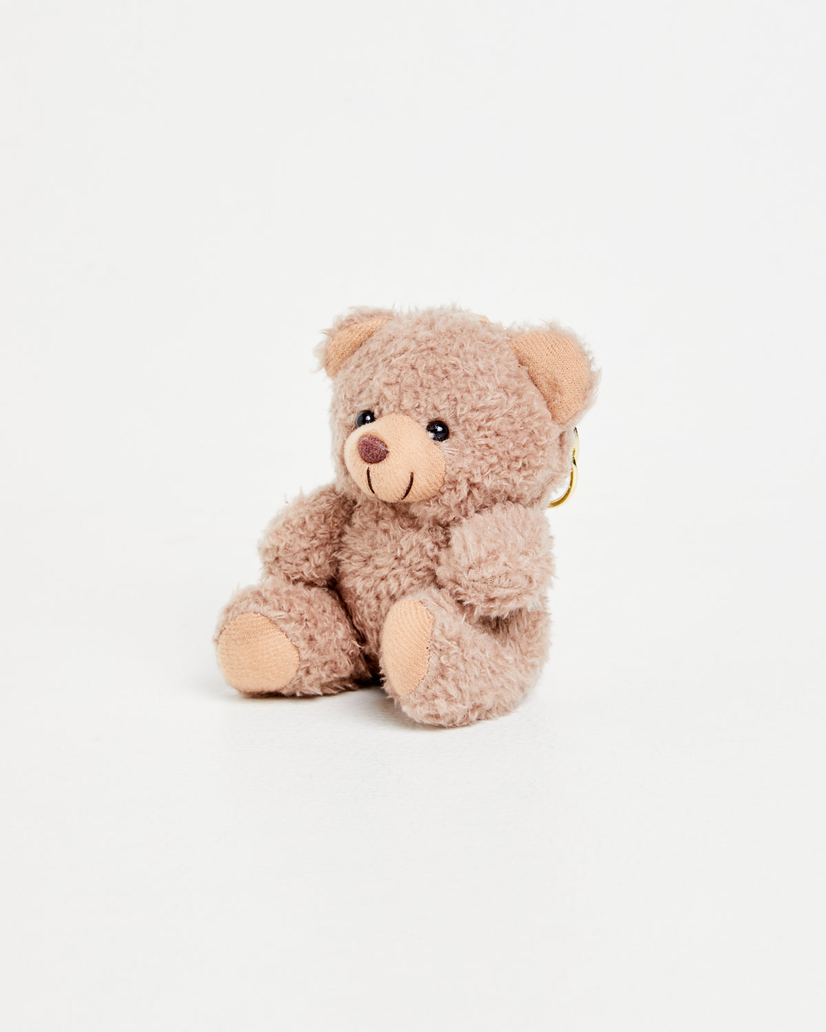 Fluffy Bear Keyring BROWN