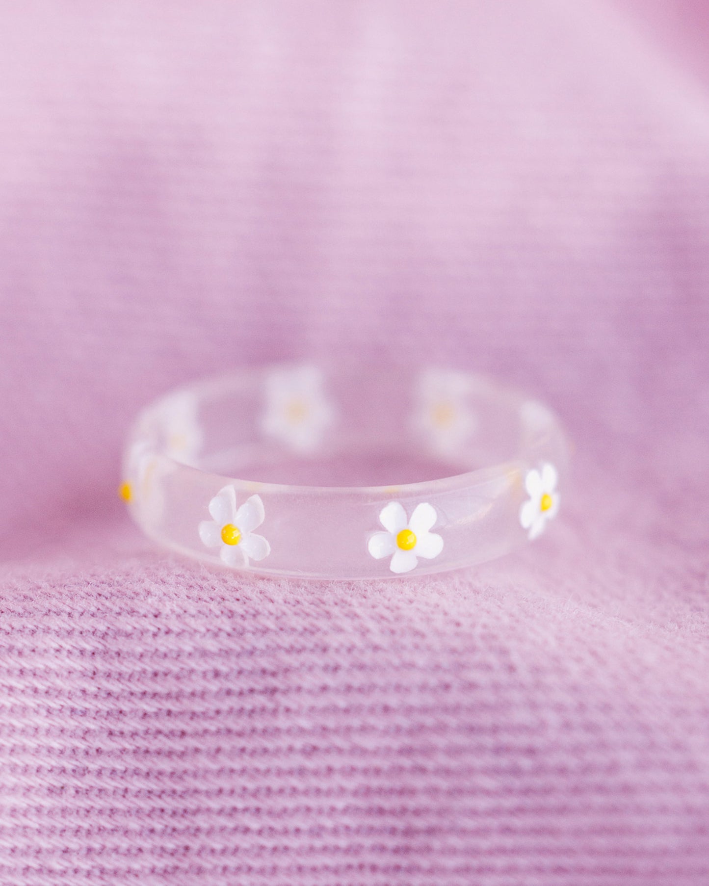 Daisy Resin Ring