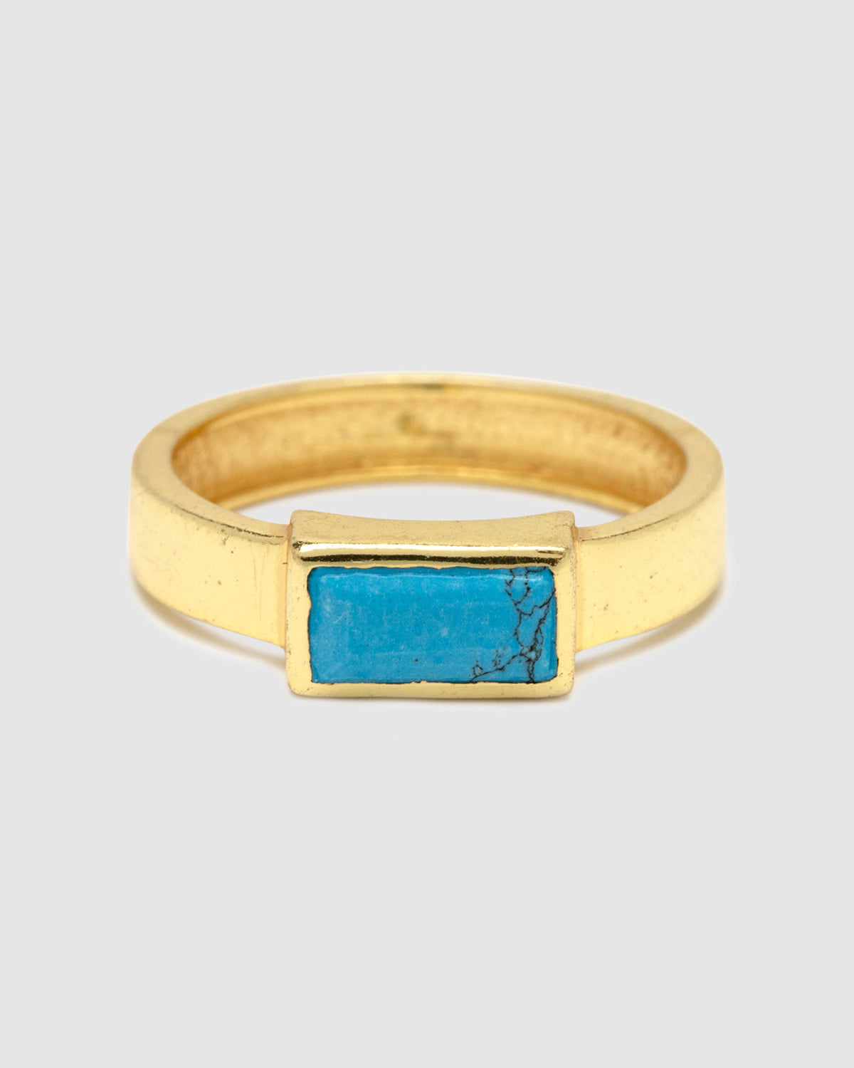 Tulum Turquoise Gold Ring GOLD
