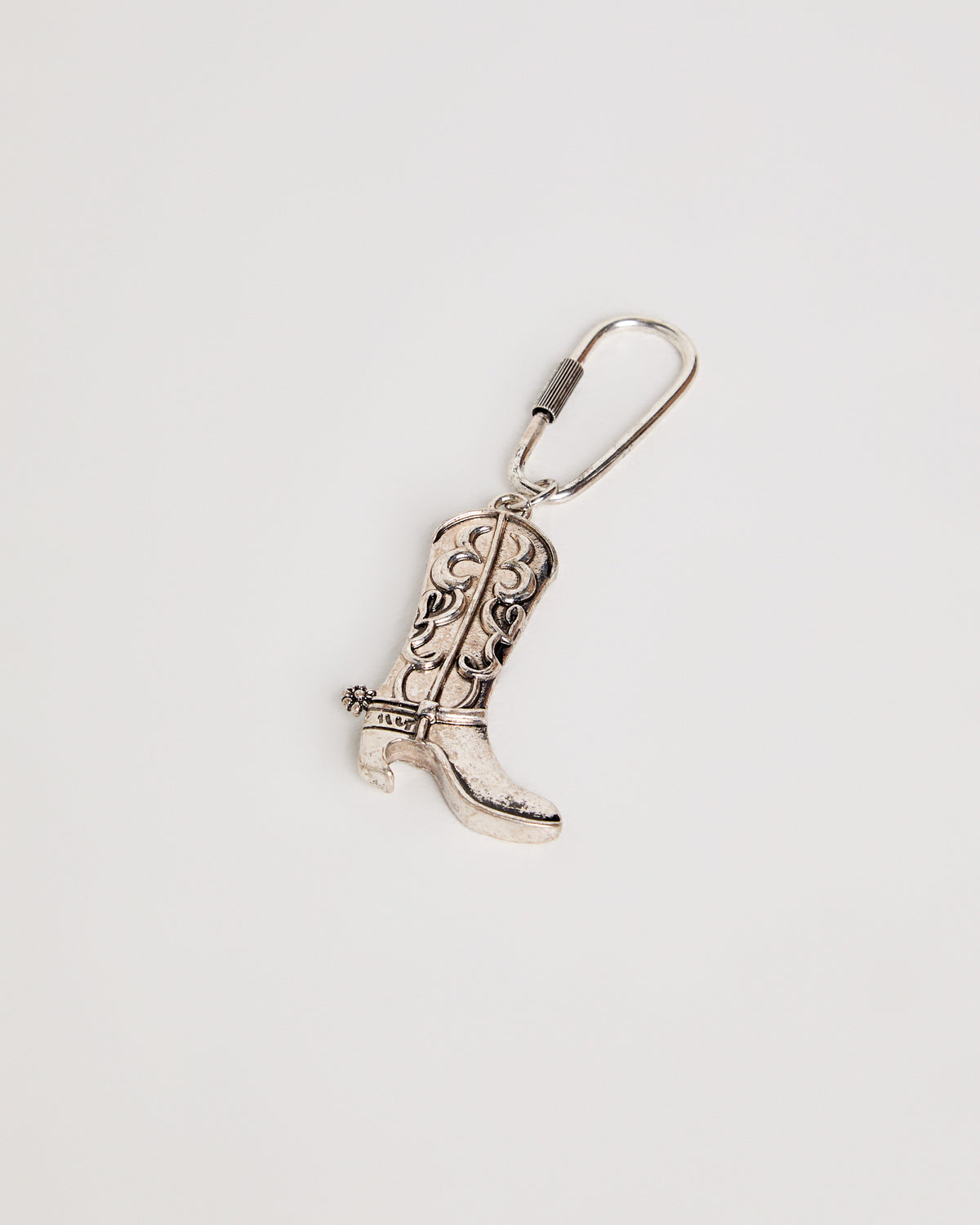 Rodeo Bottle Opener Key Ring SILVER