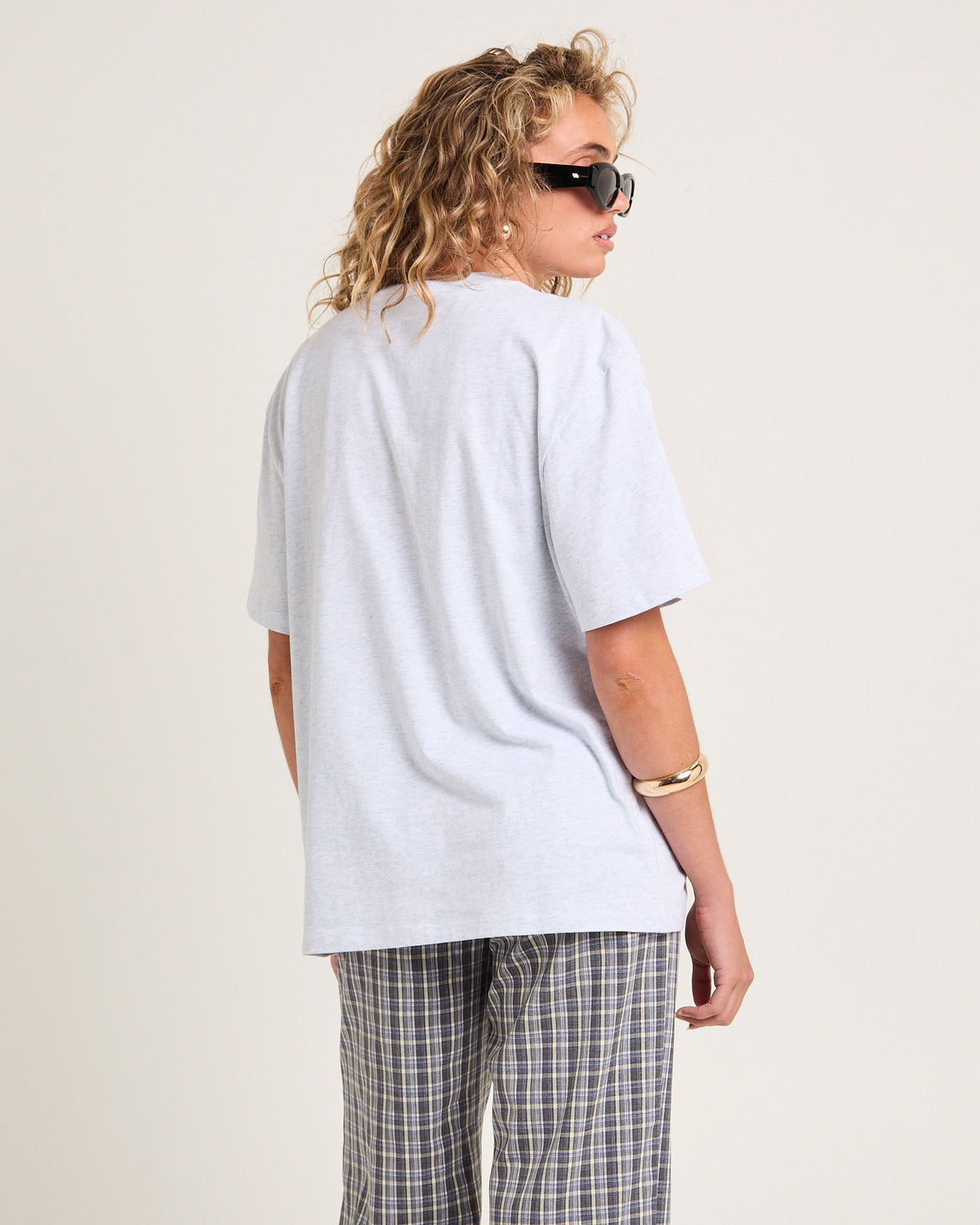 Sprios Logo Oversized T-Shirt GREY MARLE