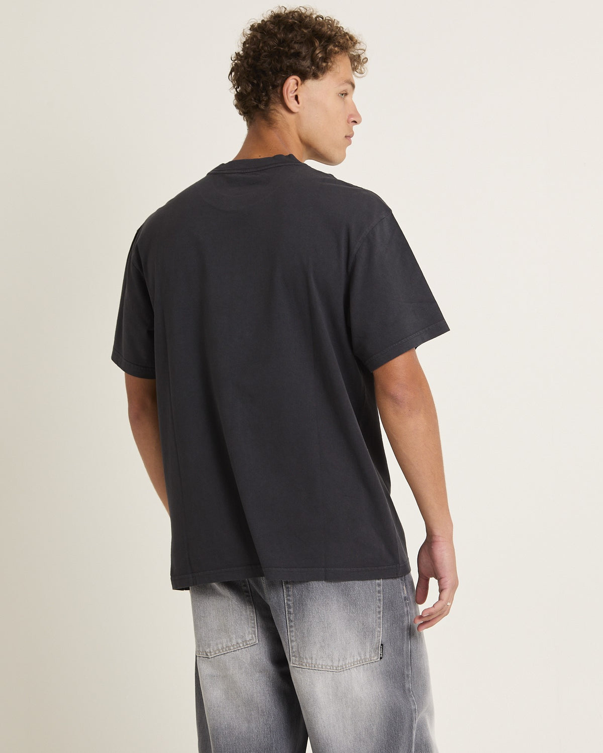 On Fire Charlotte Hornets T-Shirt OVERDYED BLACK