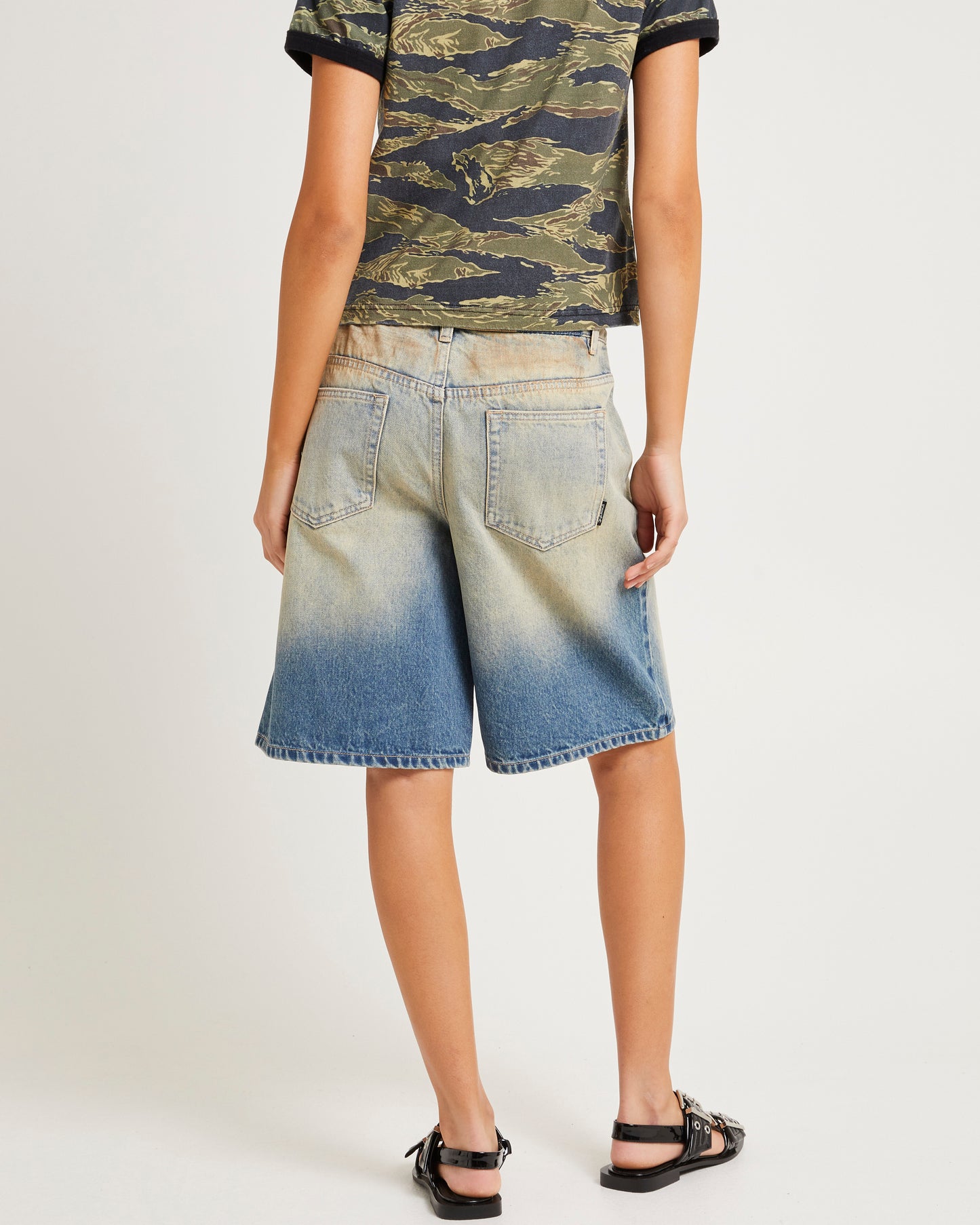 Kourtney Longline Denim Jorts