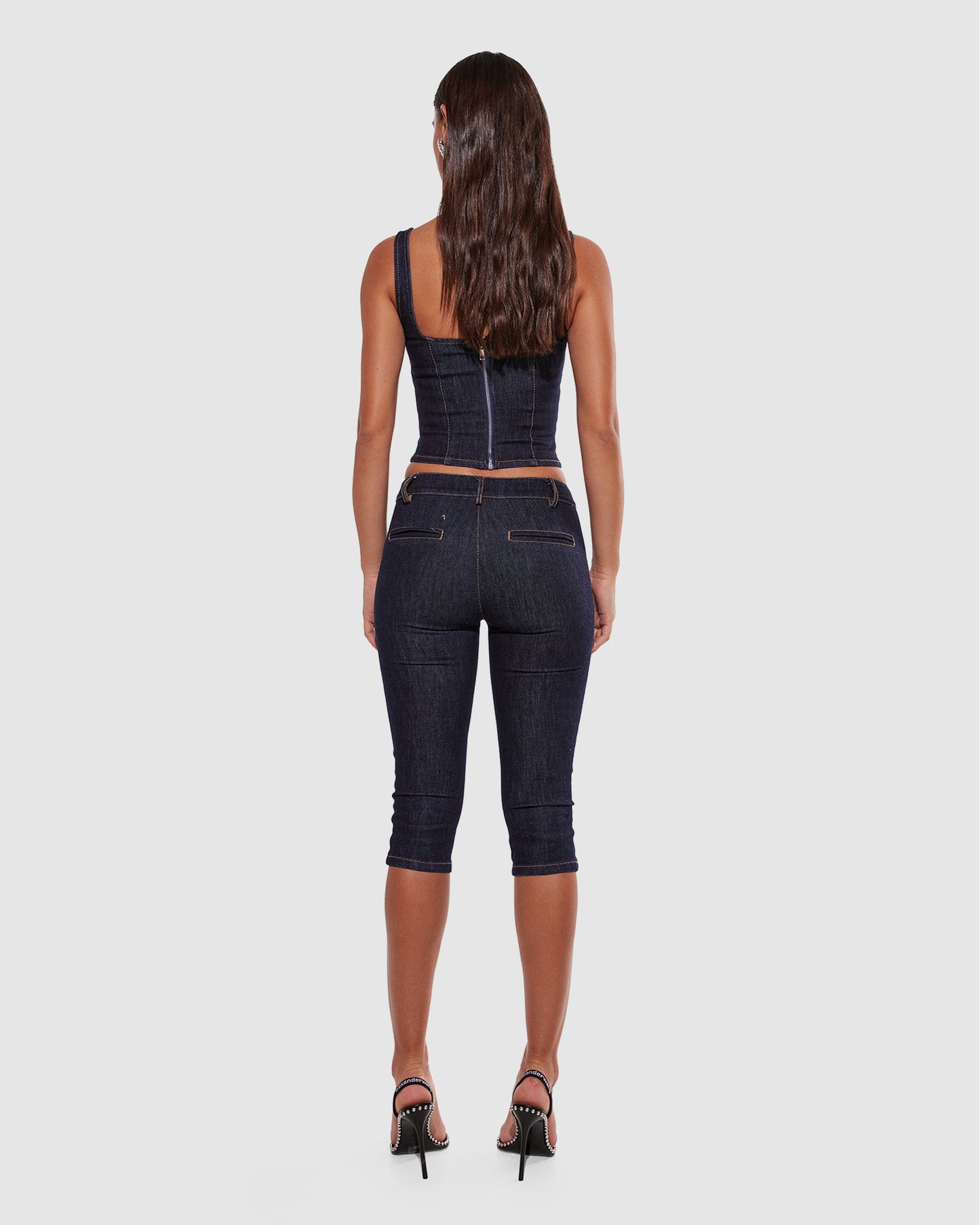 Hannah Capri Denim Pants