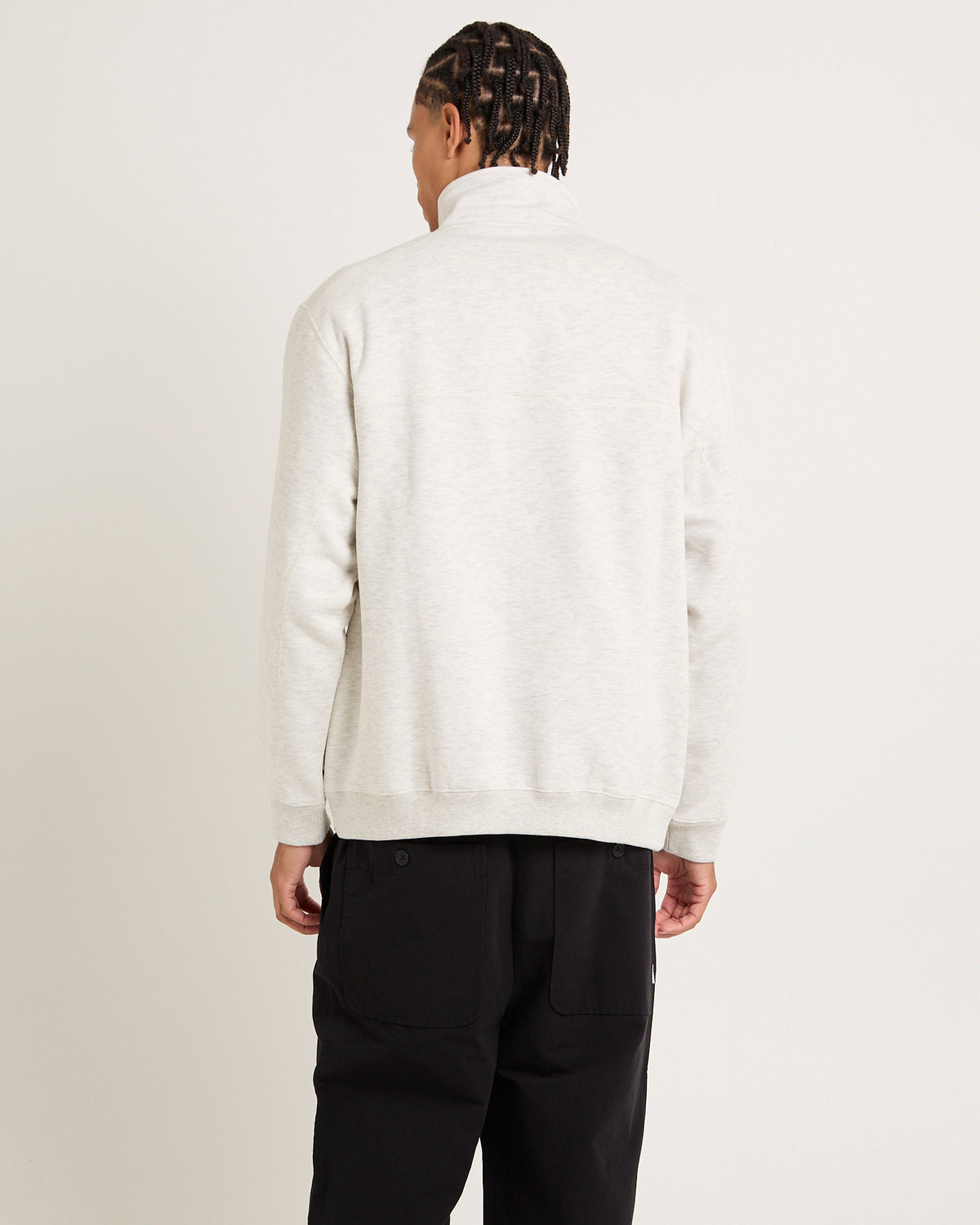 Club 1/4 Zip Fleece Jumper OAT MARLE