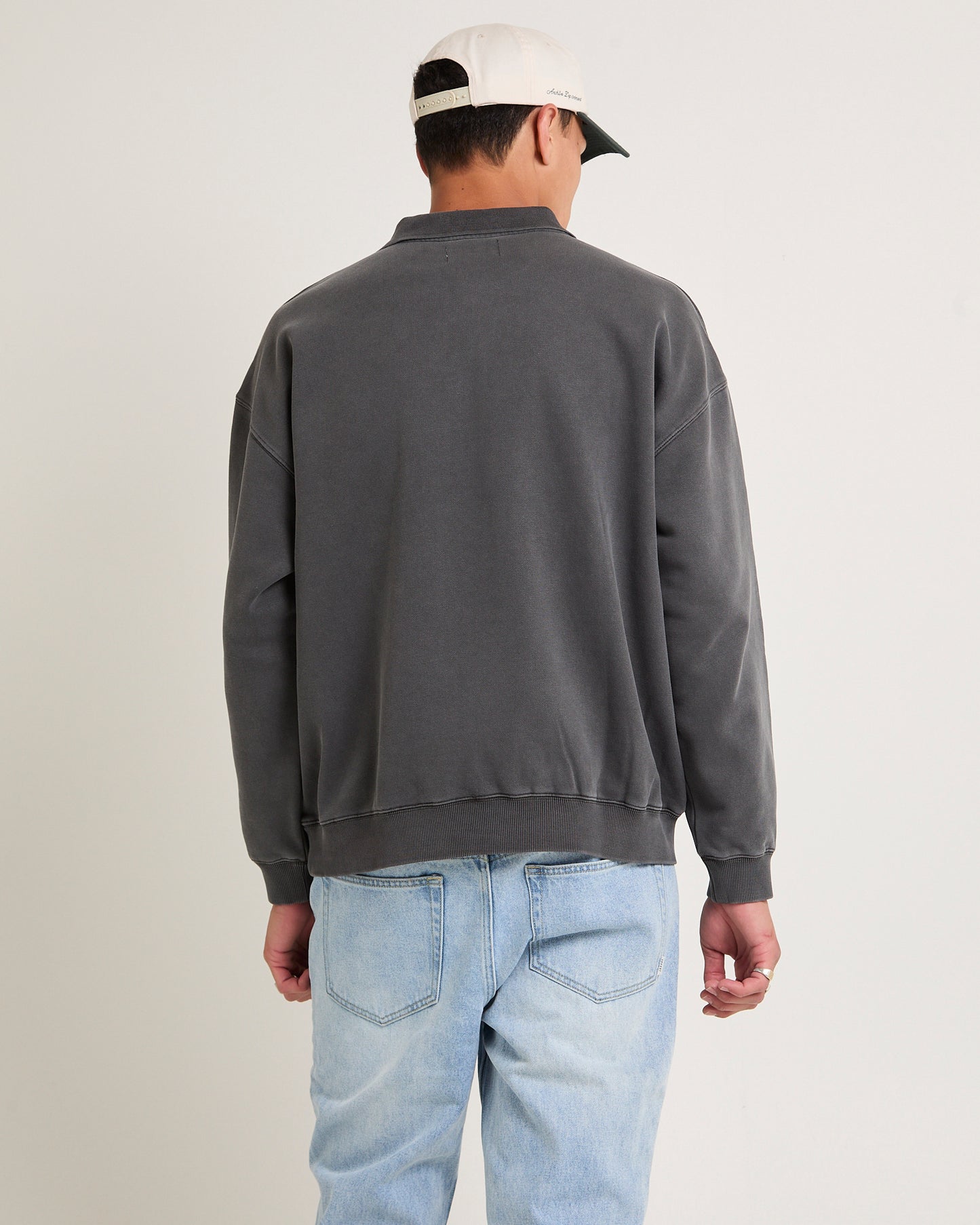 Script Fleece Polo Shirt
