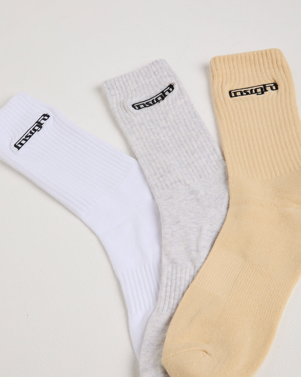 Admission Socks 3 Pack WHITE/NATURAL/GREY MARL