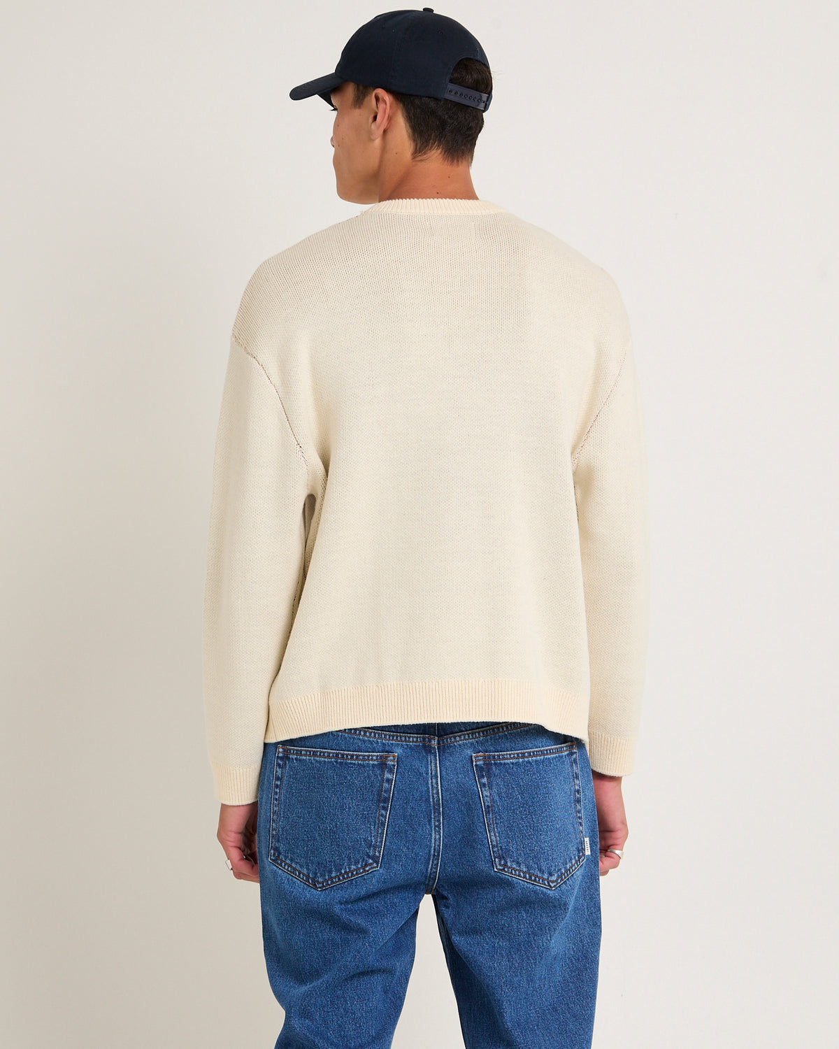 Studio Intarsia Knit Jumper CREAM
