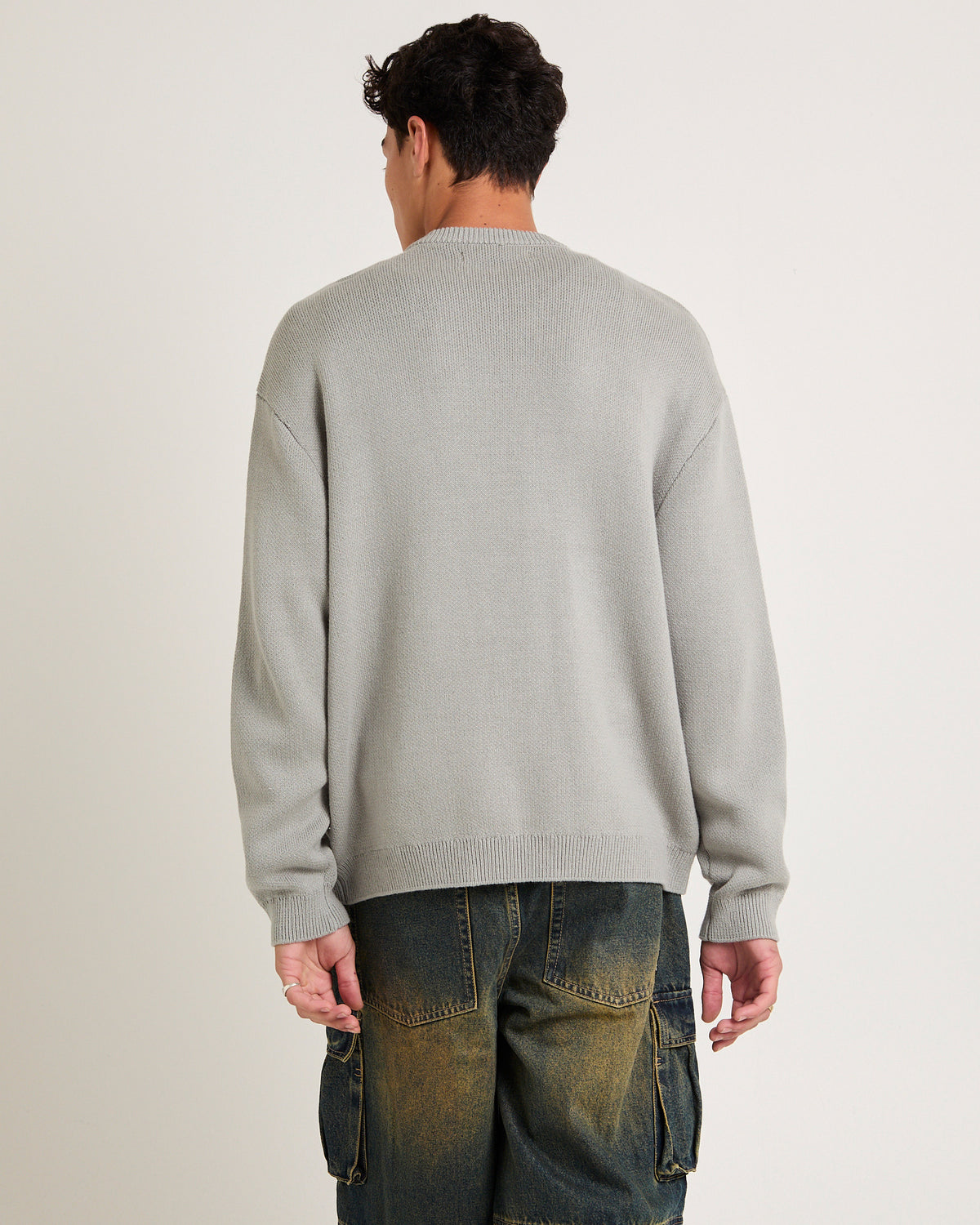 Seeing Intarsia Knit GREY