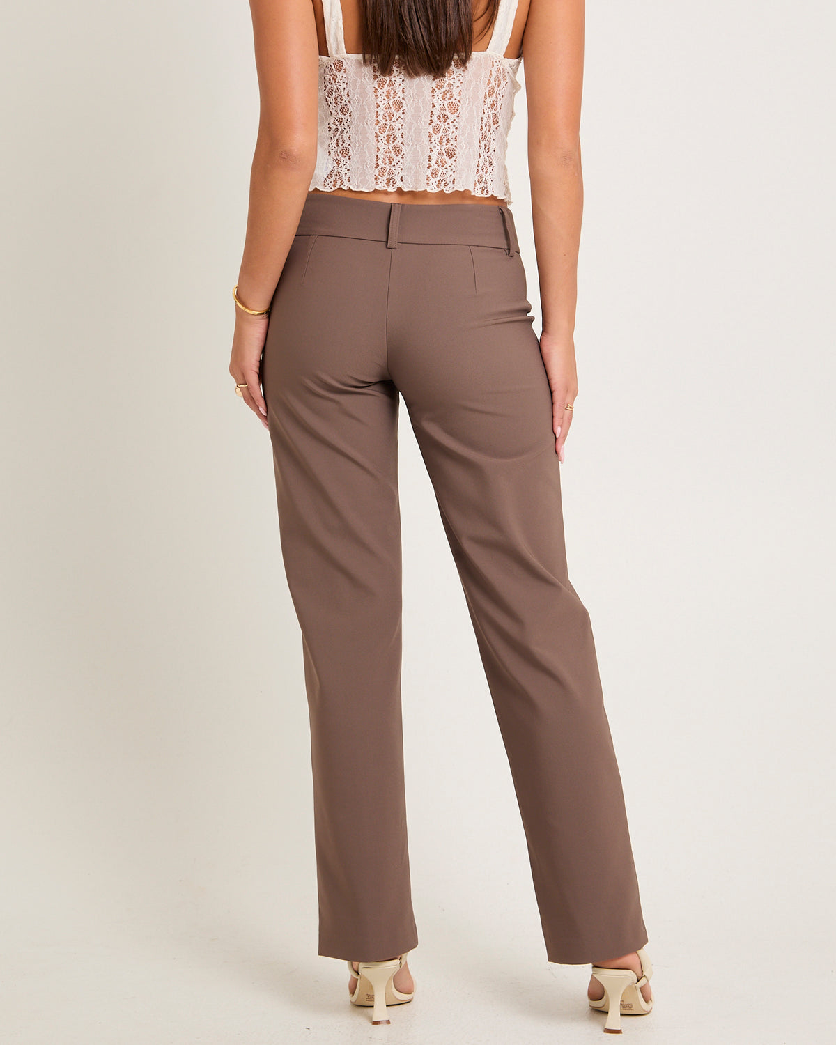 Jaylee Low Rise Pants MOCHA