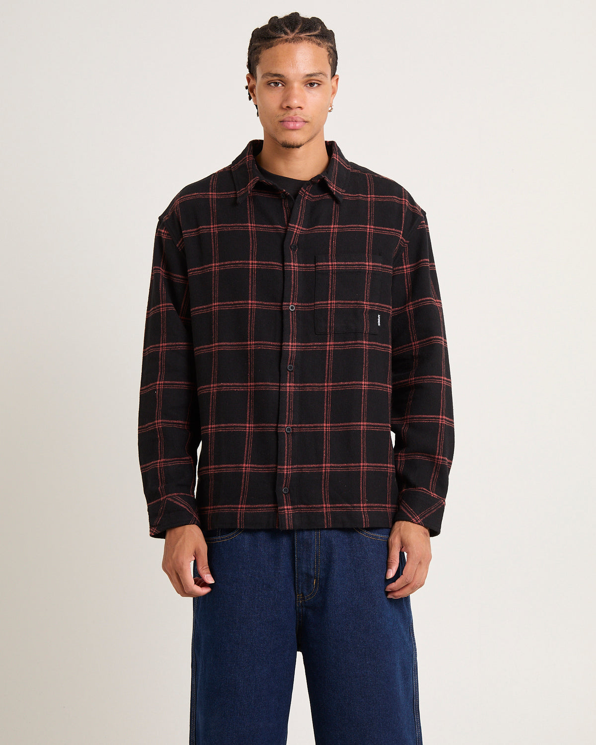 Terror Flannel Shirt BLACK CHECK