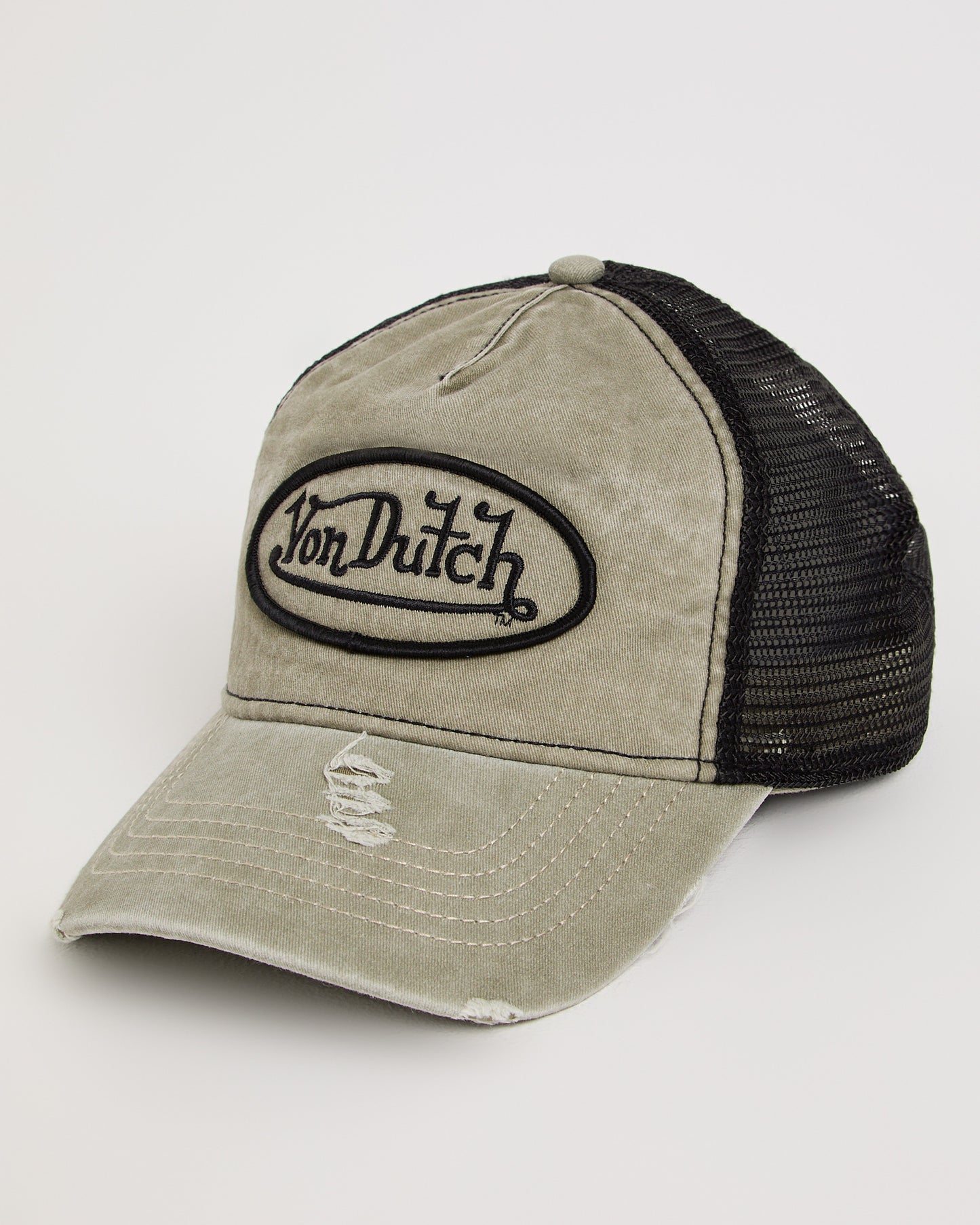 Washed Unstructured Trucker Snapback Cap