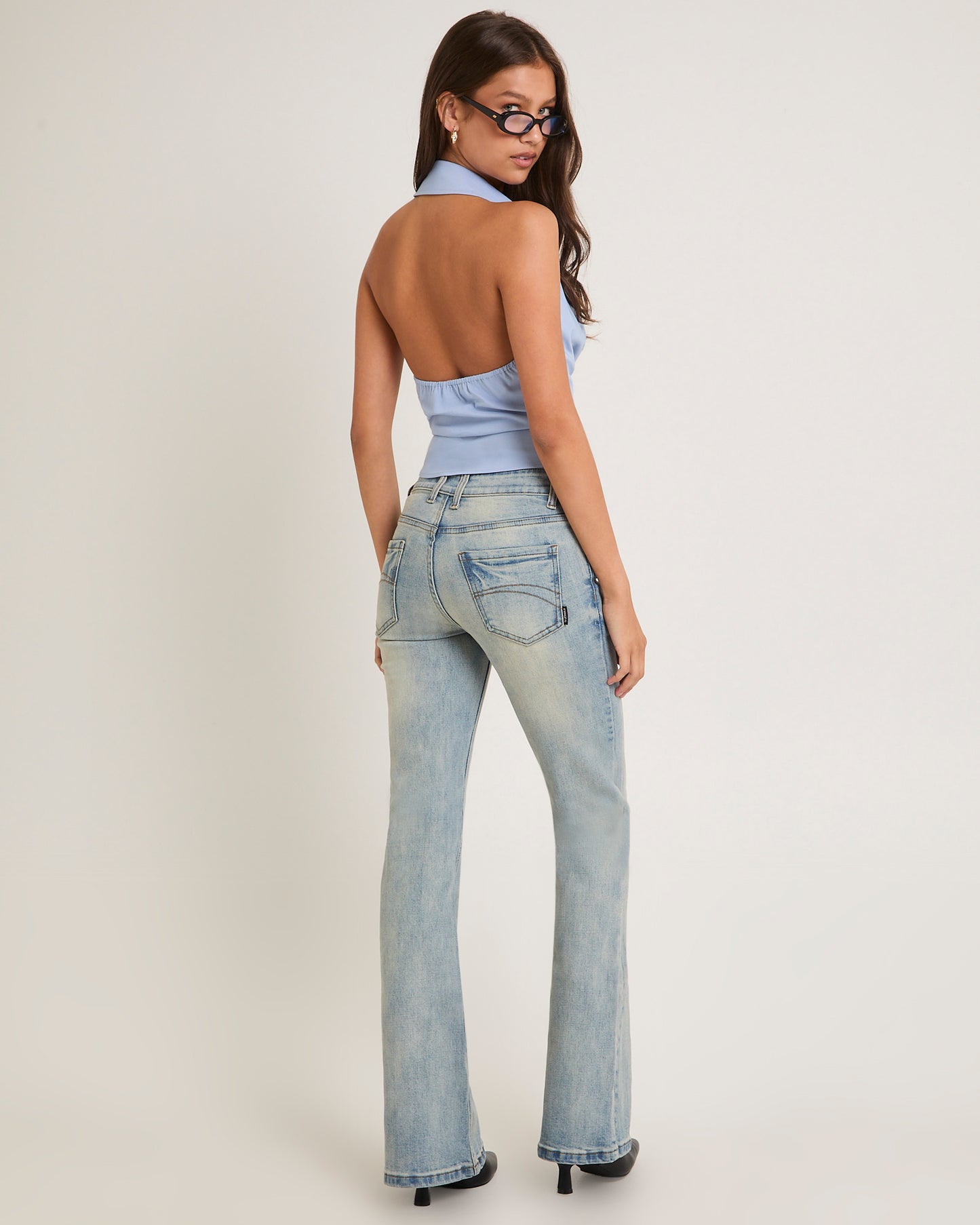 Rita Low Rise Flare Denim Jeans