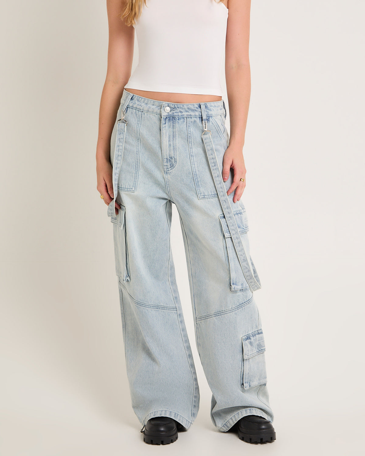 Remedy Denim Cargo Pants VINTAGE TINT