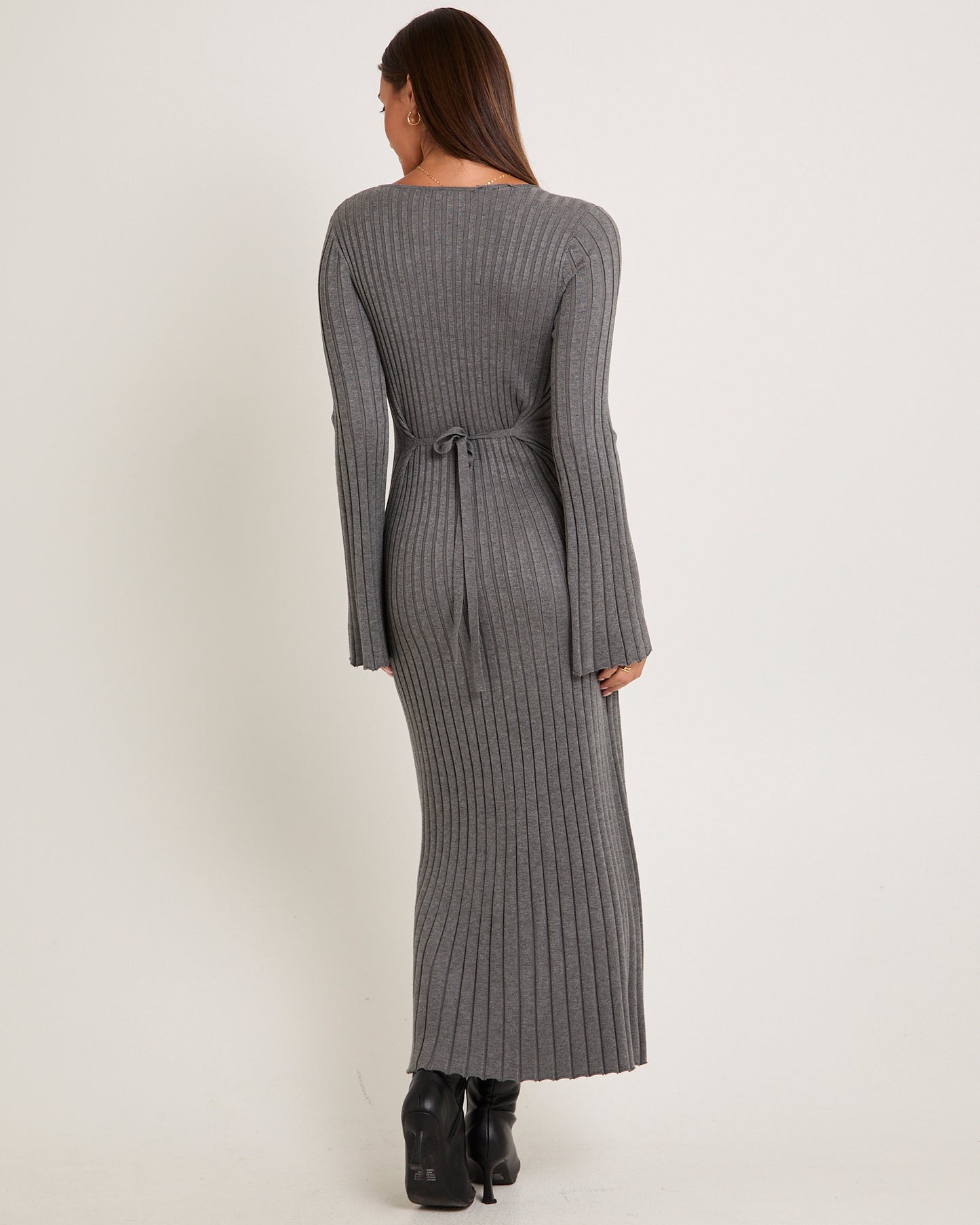 Sophie Long Sleeve Rib Knit Dress