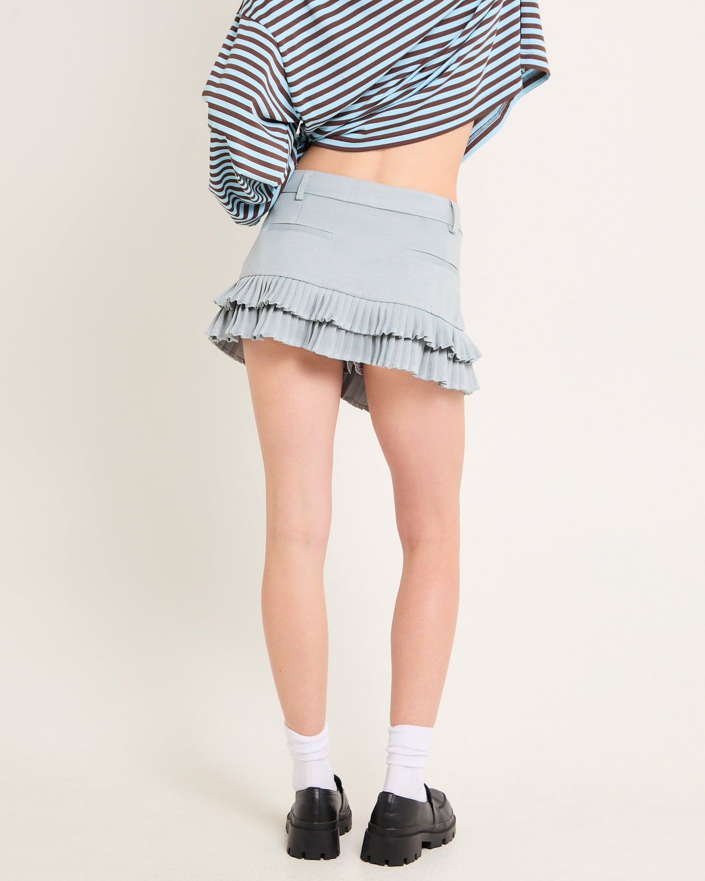 Double Ruffle Mini Skort