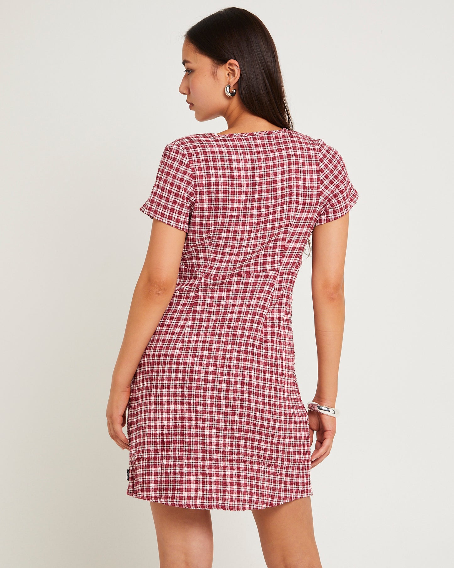 Base Seersucker Mini Dress