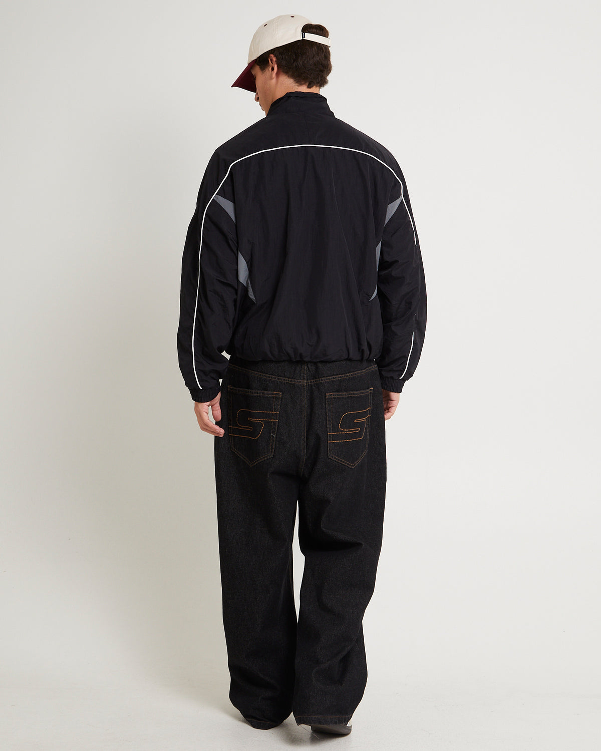 Super Wide Boy Denim Jeans BLACK