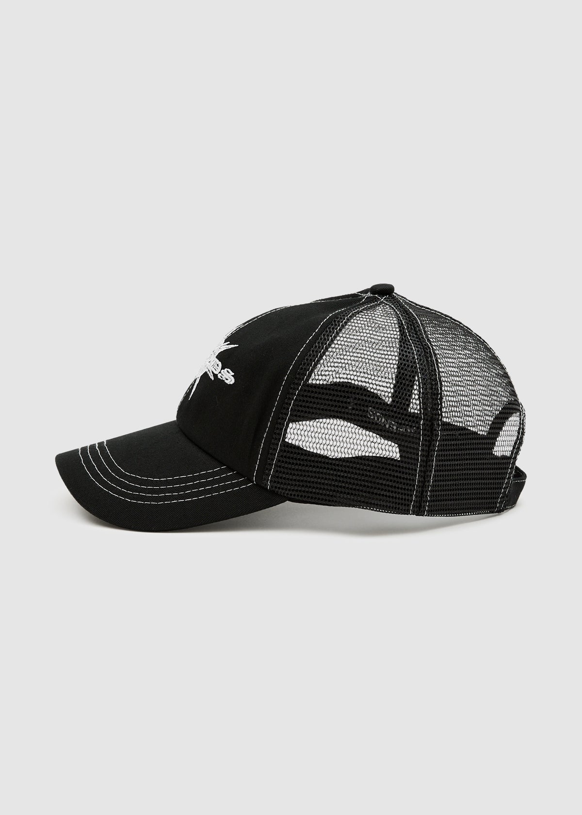 Spike Six Panelled Cap BLACK