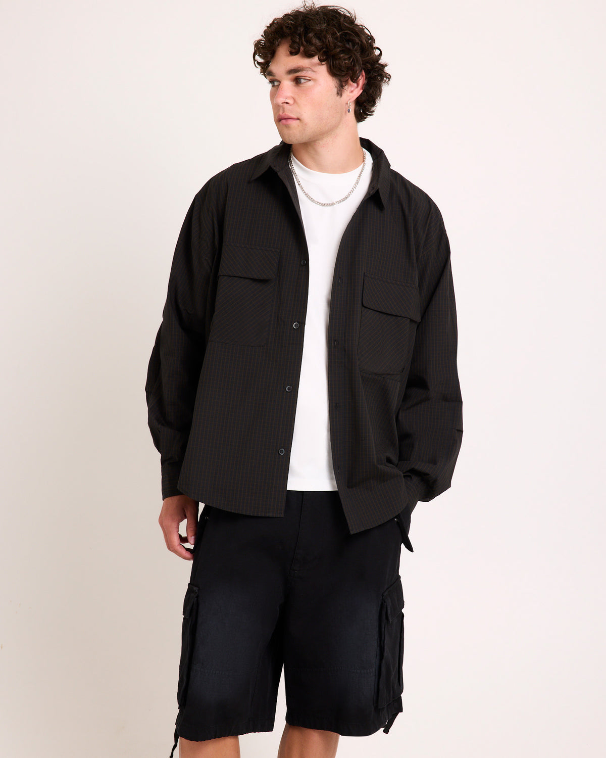 Systems Ripstop Cargo Shorts BLACK