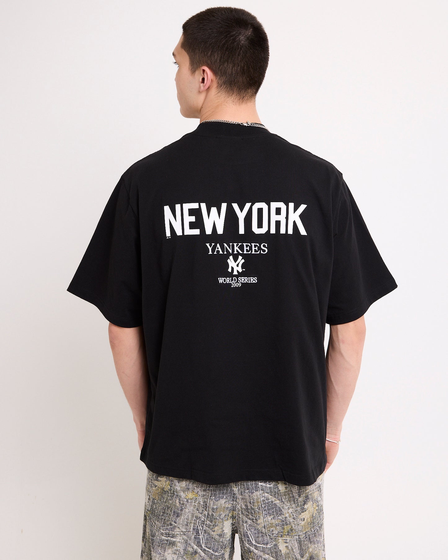 New York Yankees Script Boxy T-Shirt