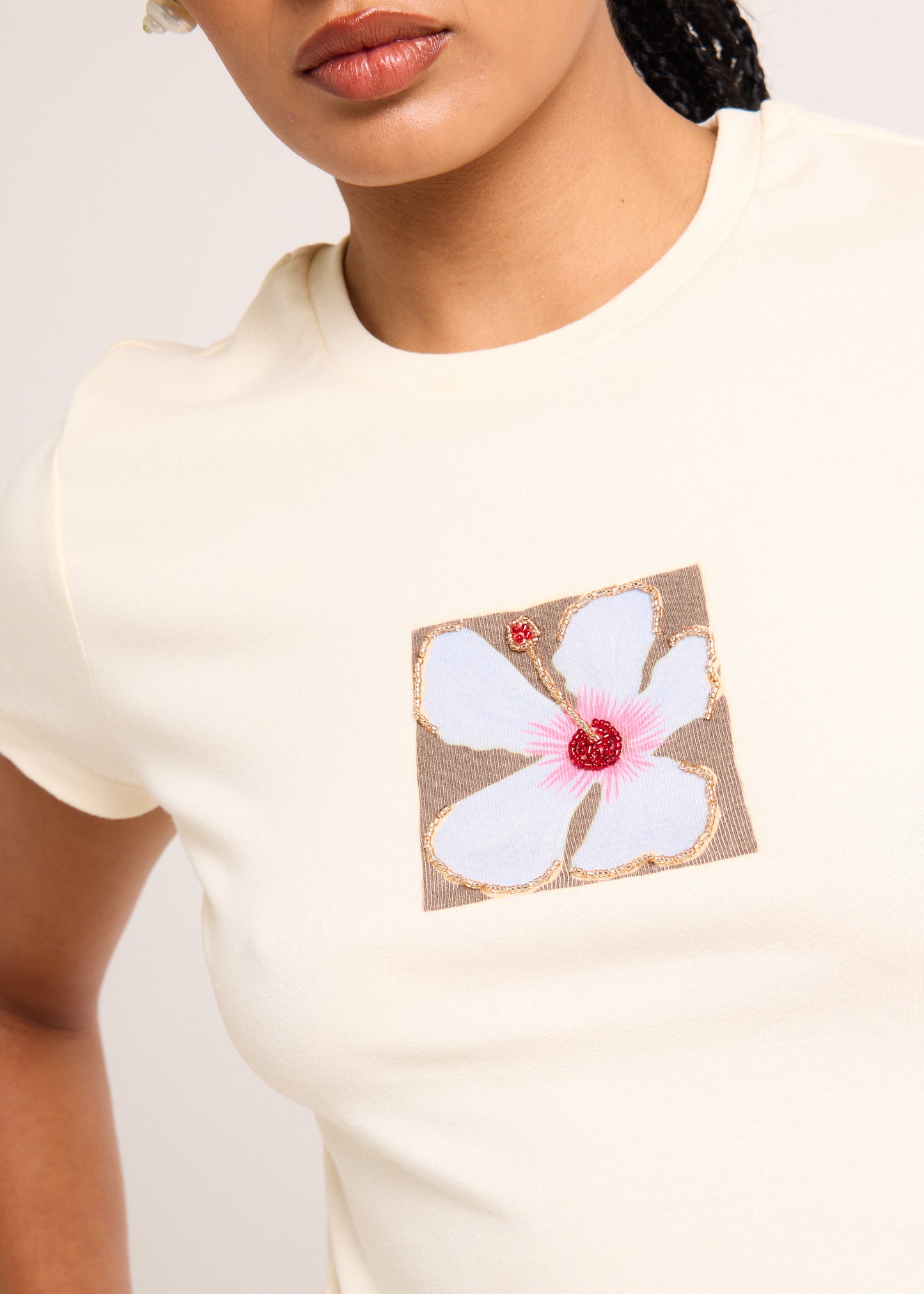 Hibiscus Hideaway Baby Tee