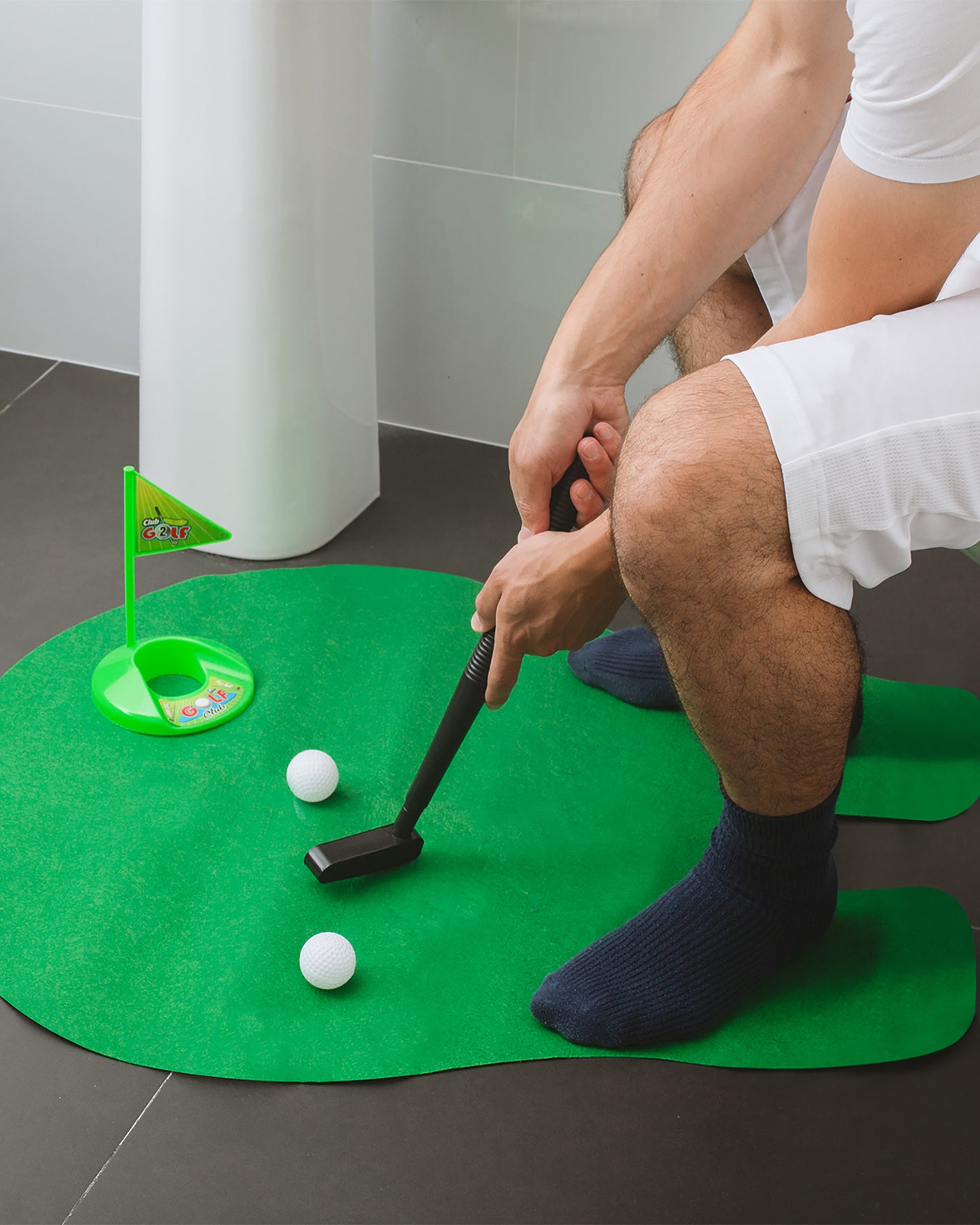 Toilet Slam Golf Game