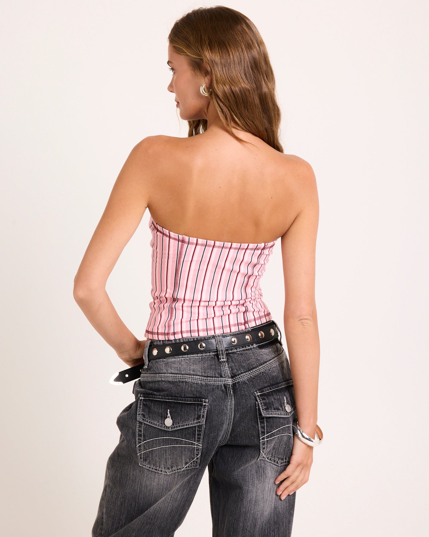 Candy Stripe Bandeau Top