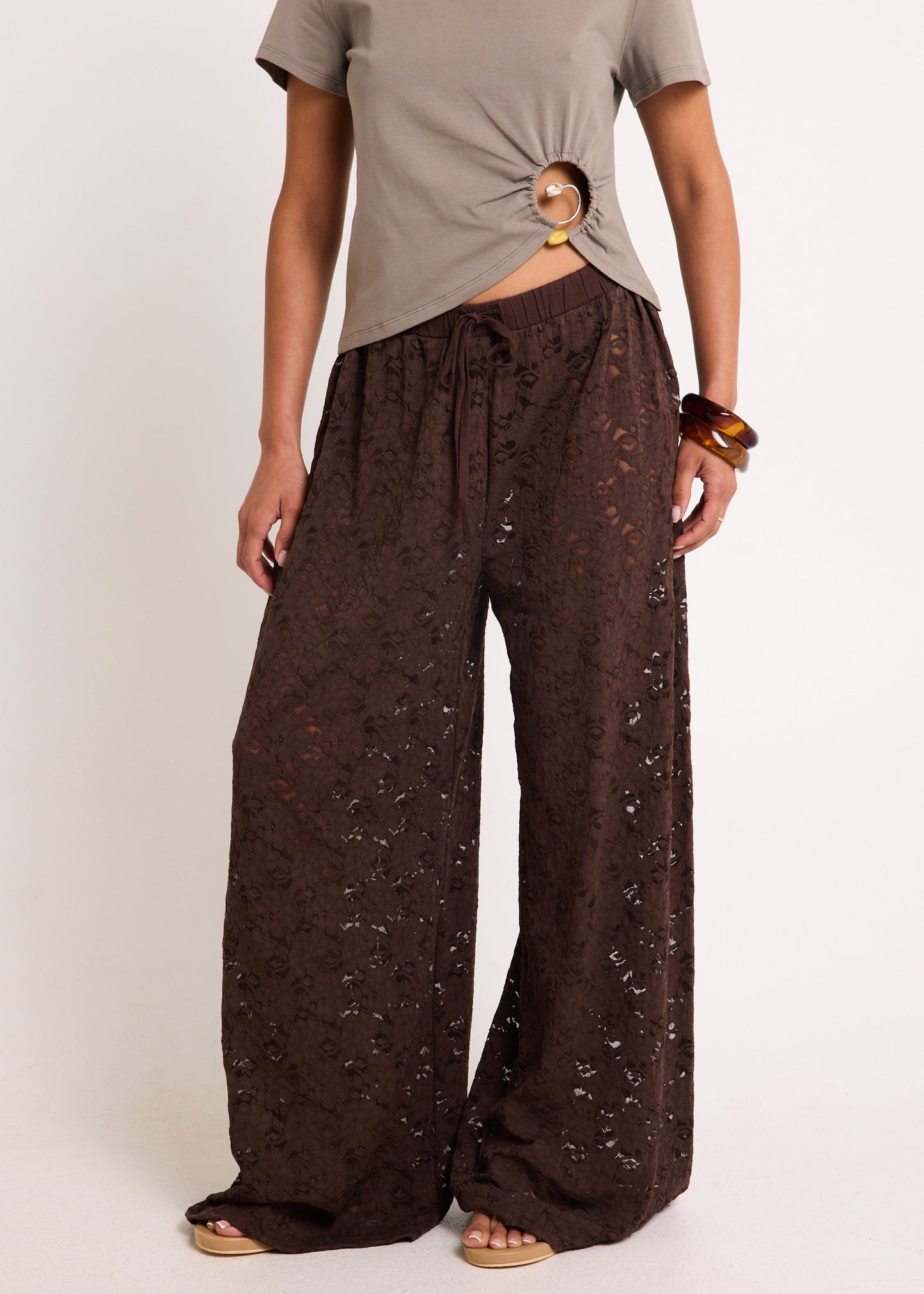 Jasmine Lace Relaxed Pants