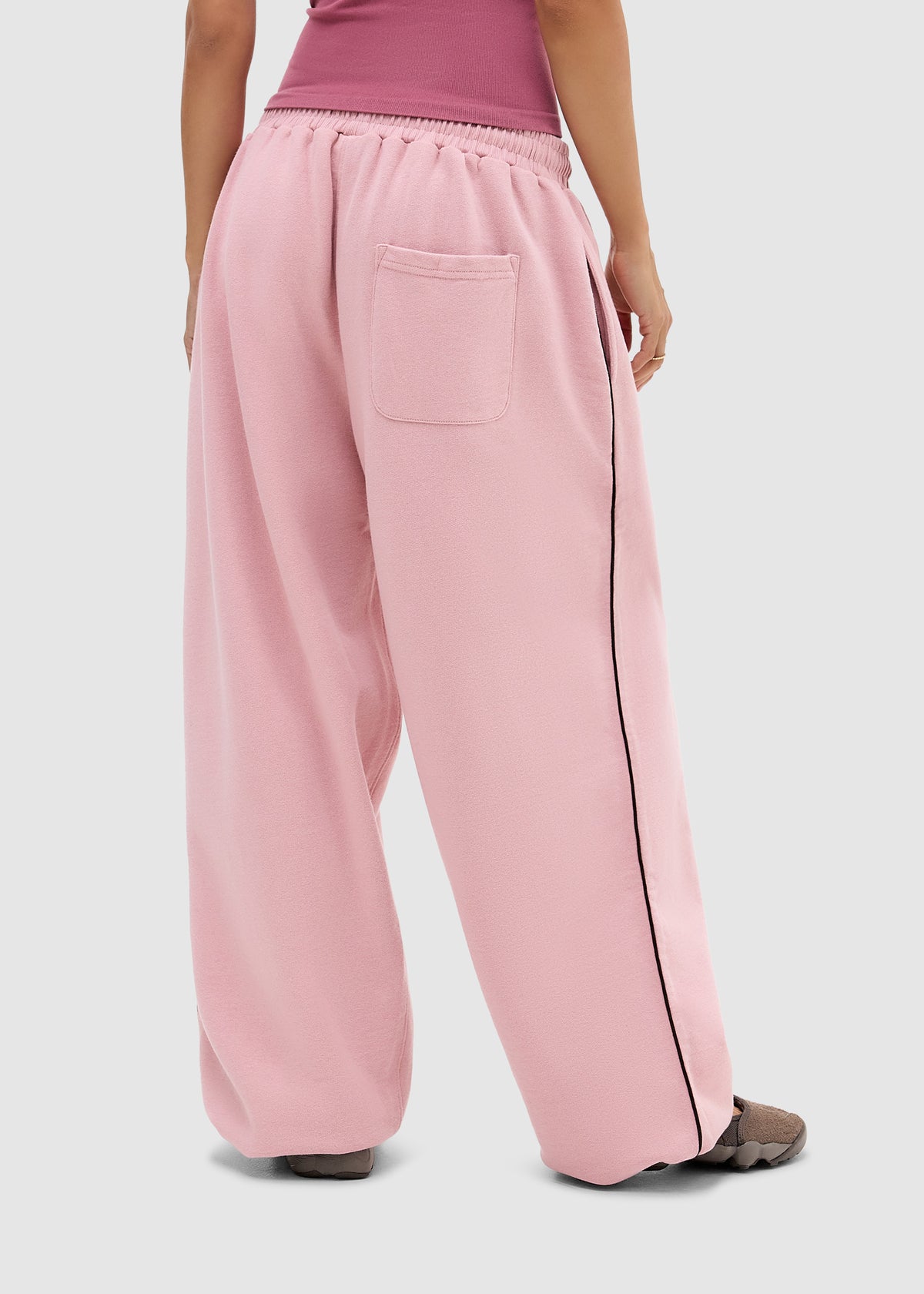 Harri Wide Leg Jogger Pants BALLET PINK