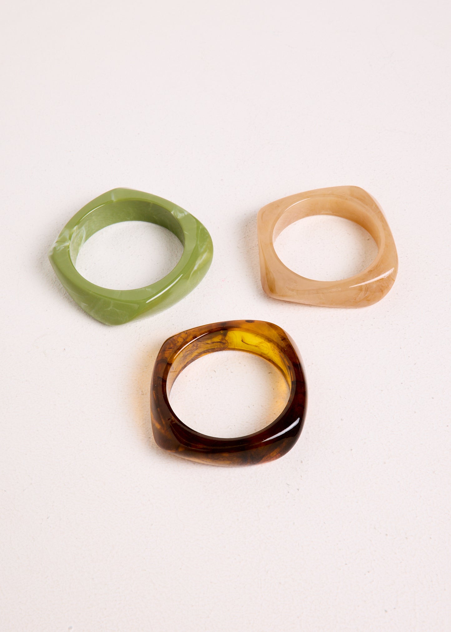 Resin Bangle 3 Pack