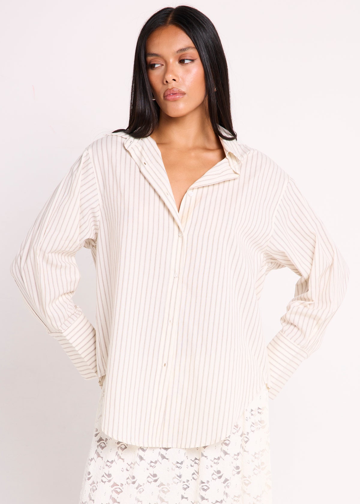 Zuri Striped Long Sleeve Shirt STRIPES