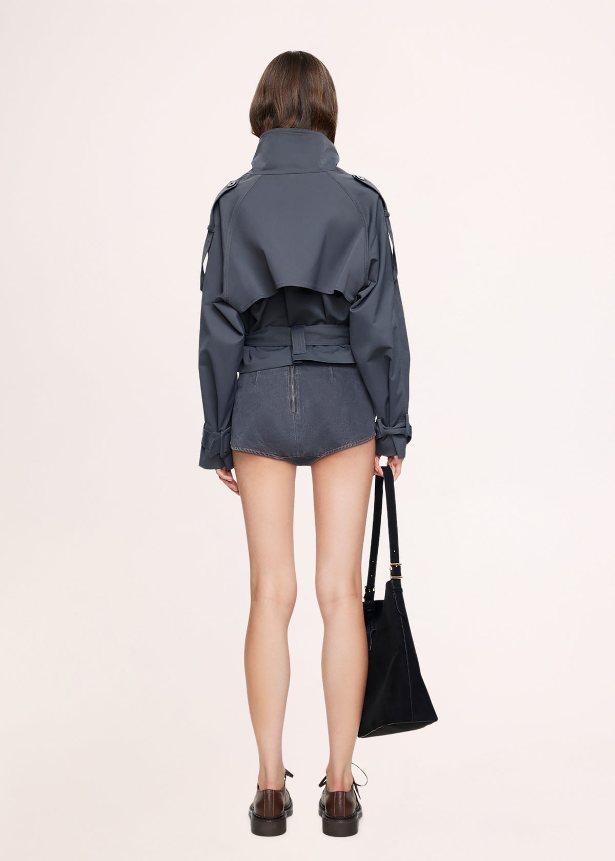 Blanc Cropped Trench OLIVE