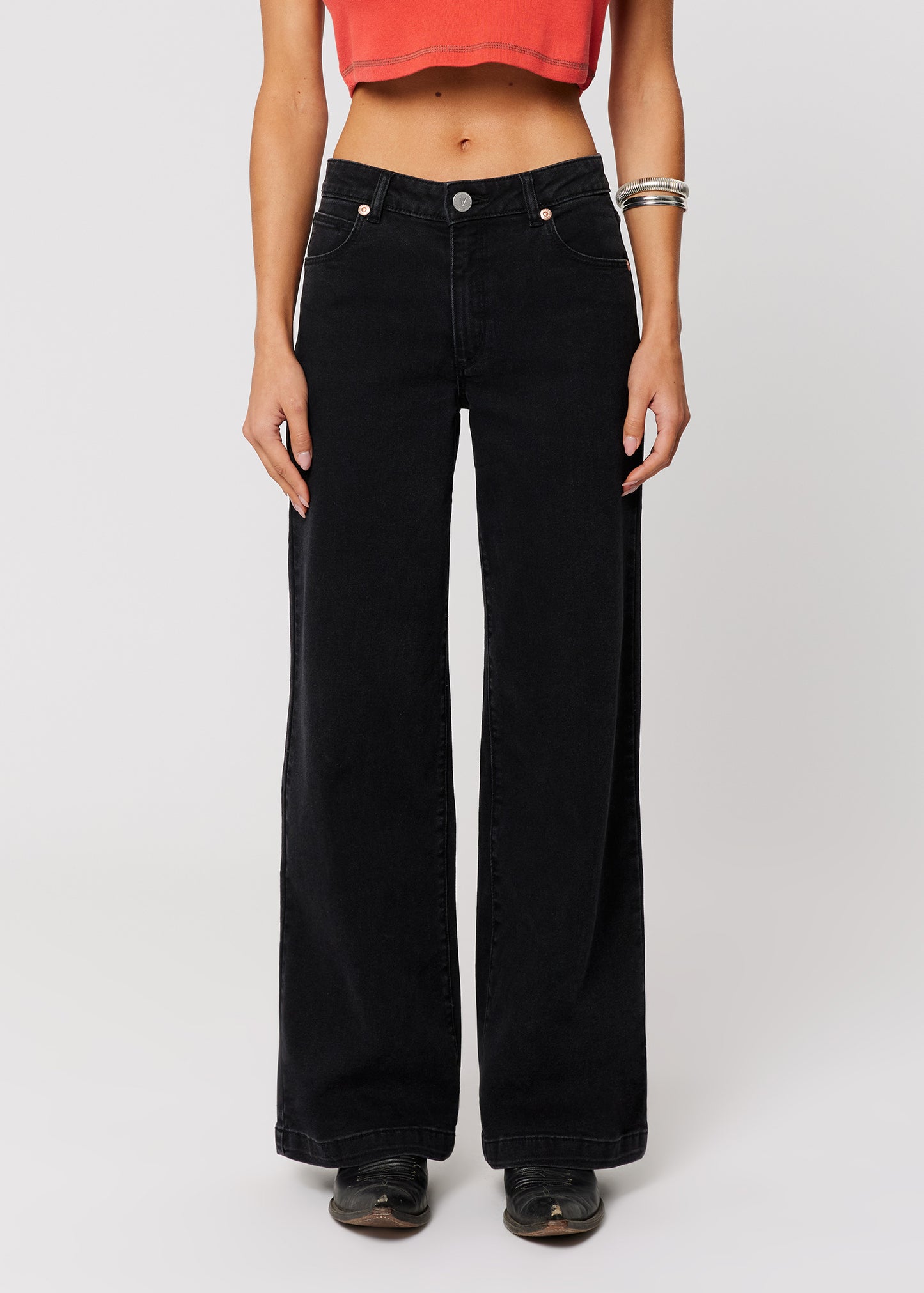 95 Mid & Wide Denim Jeans Brie