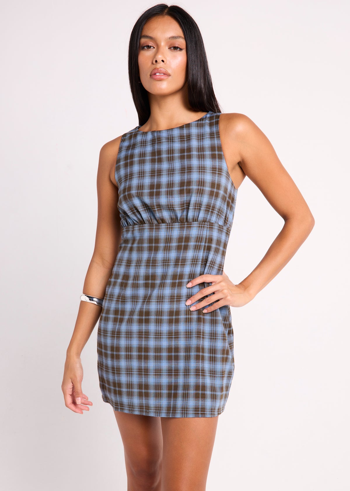 Addison Check Shift Dress CHECK