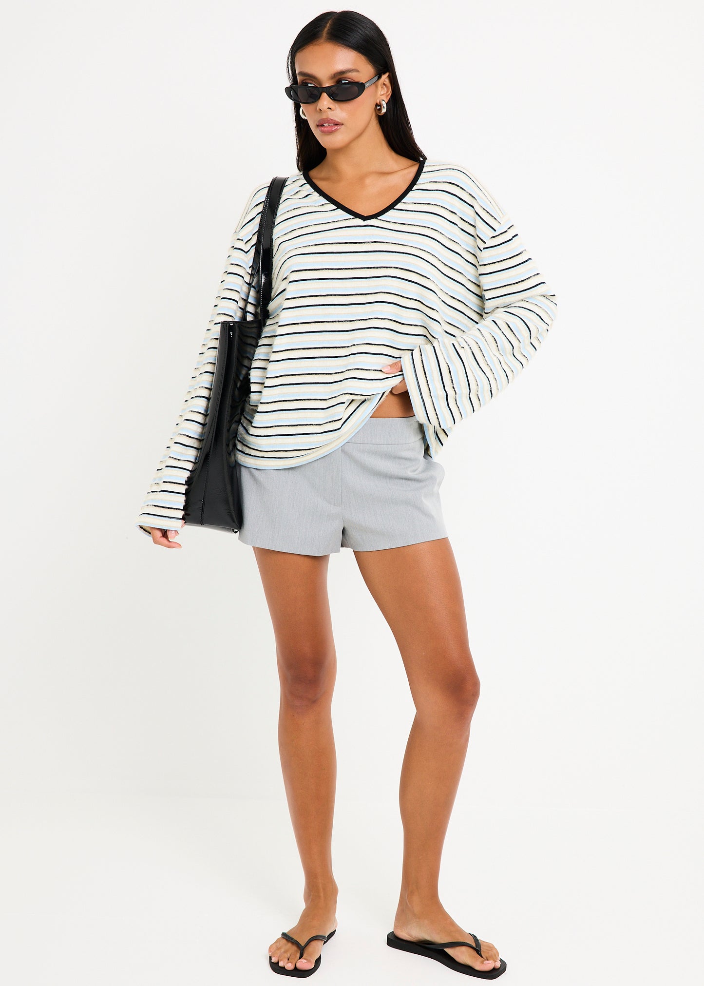 Julie Striped Long Sleeves Knit Jumper
