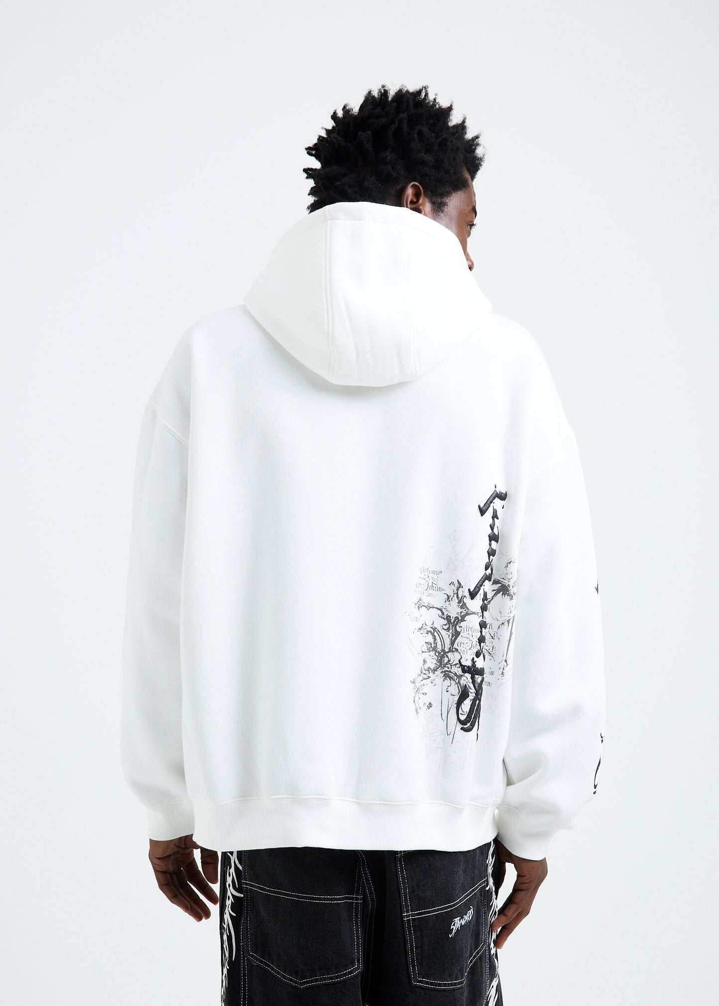 Crucifix Zip Hoodie