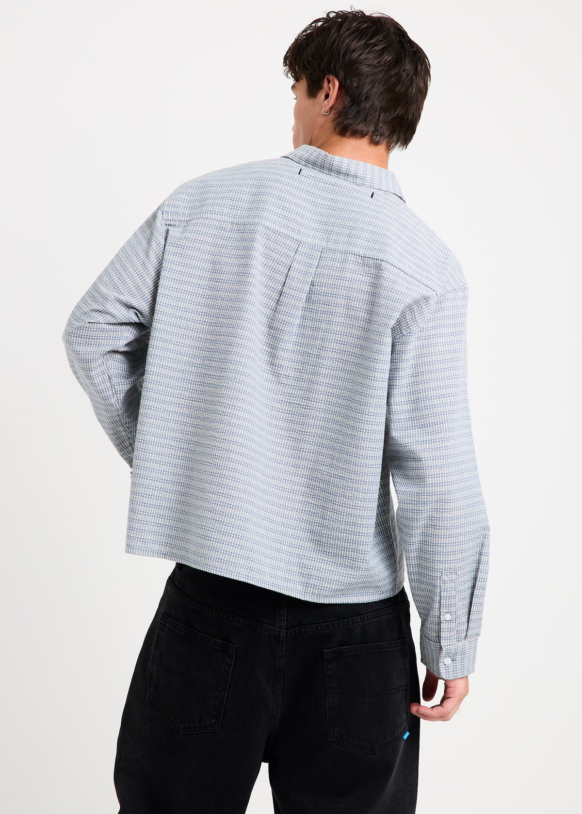 Heaton Long Sleeve Shirt BLUE