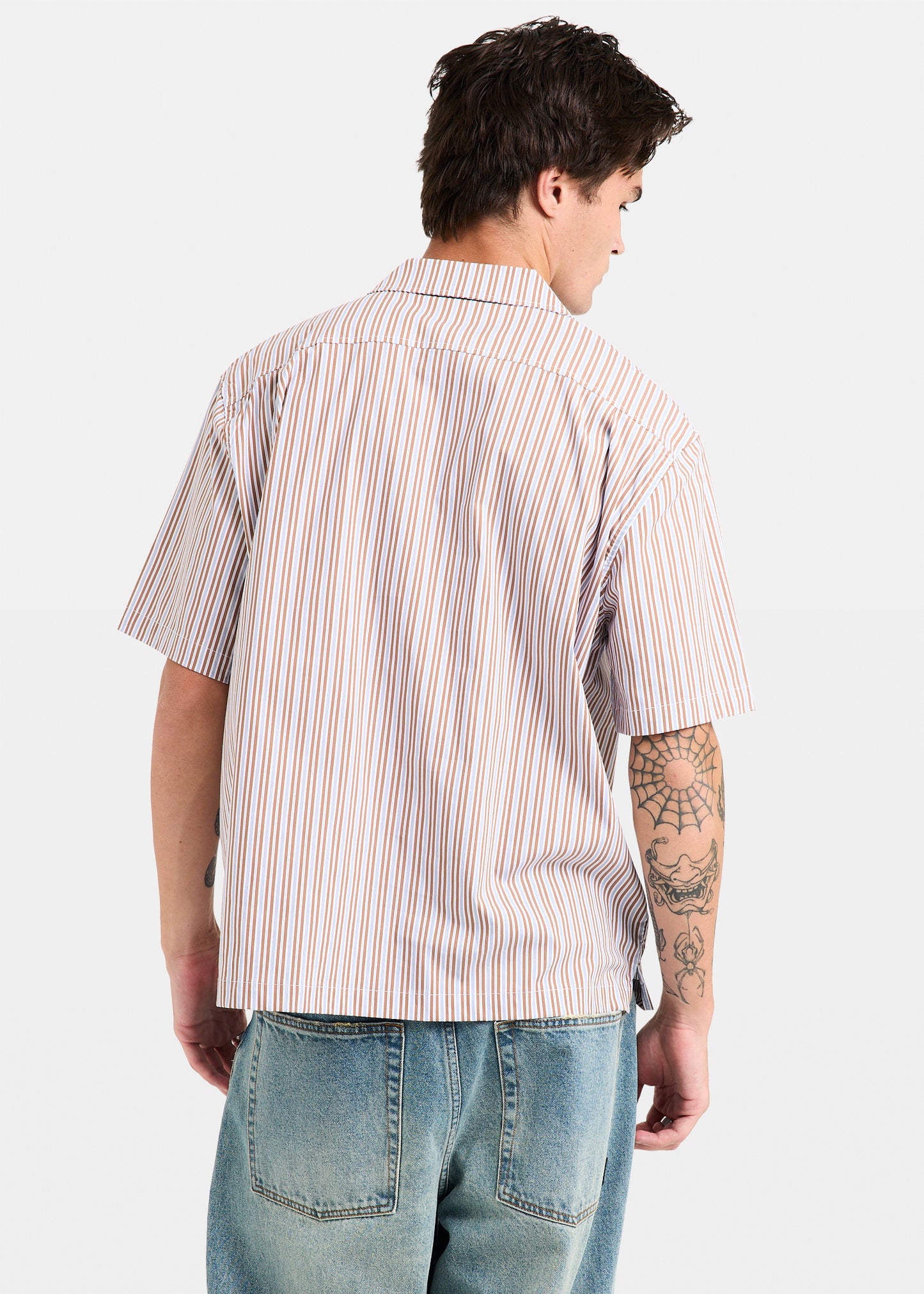 Box Striped Short Sleeve Shirt